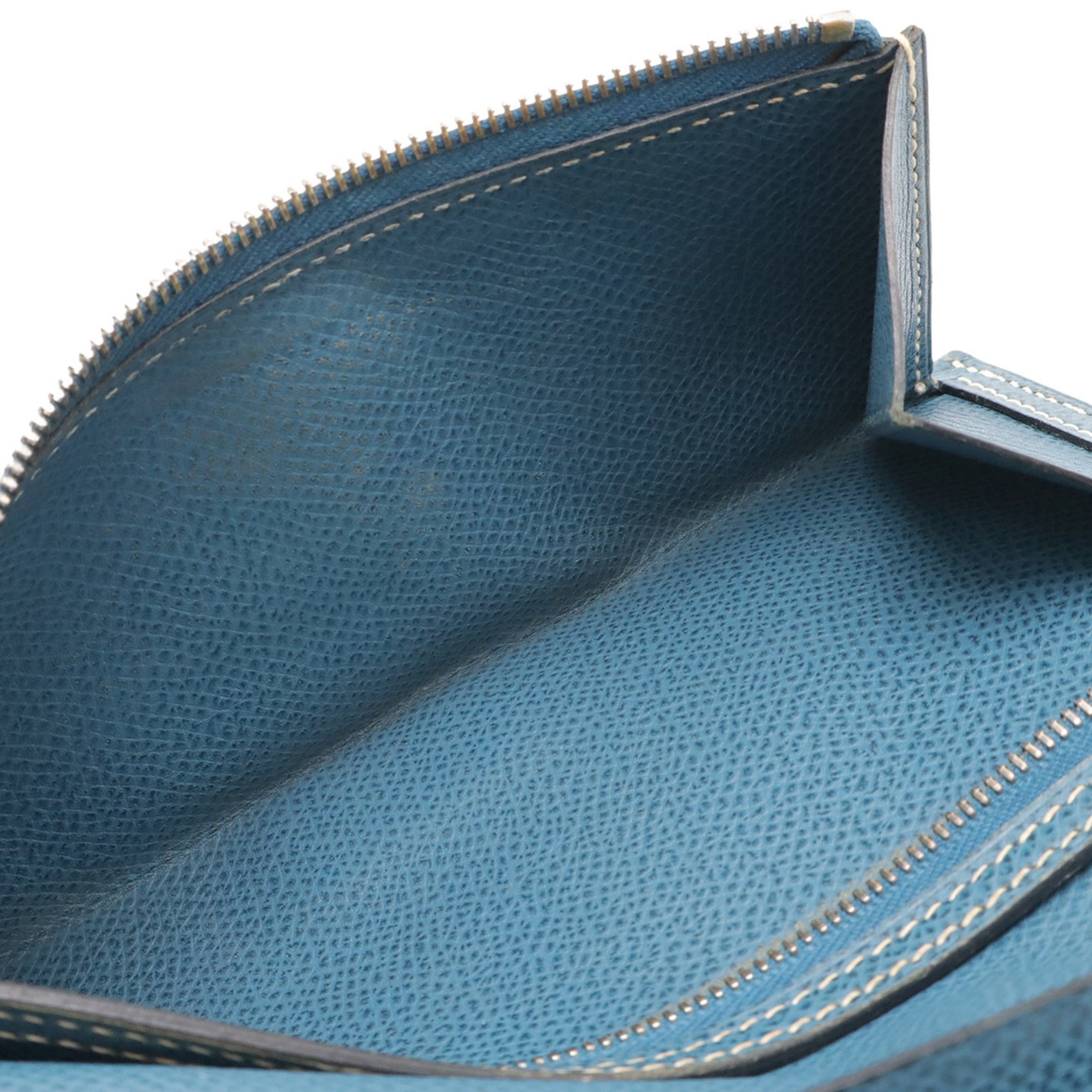 Hermes Bearn Colvert Epsom Leather Long Wallet (Tri-Fold) (Pre-Owned)