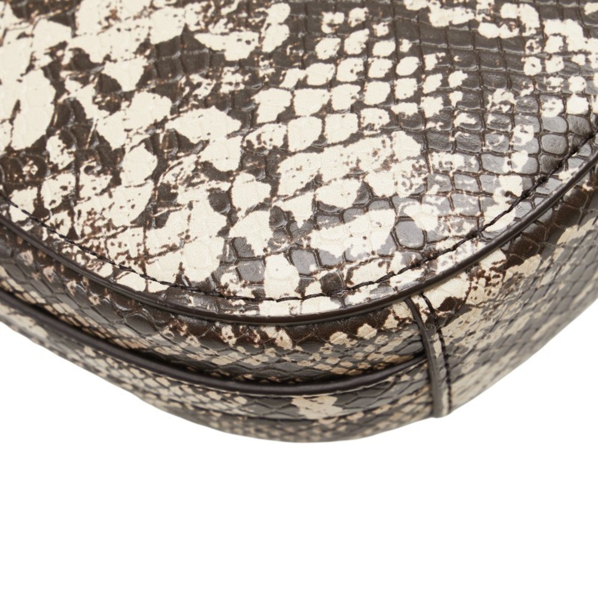 Michael Kors Beige Brown Leather Shoulder Bag (Pre-Owned)