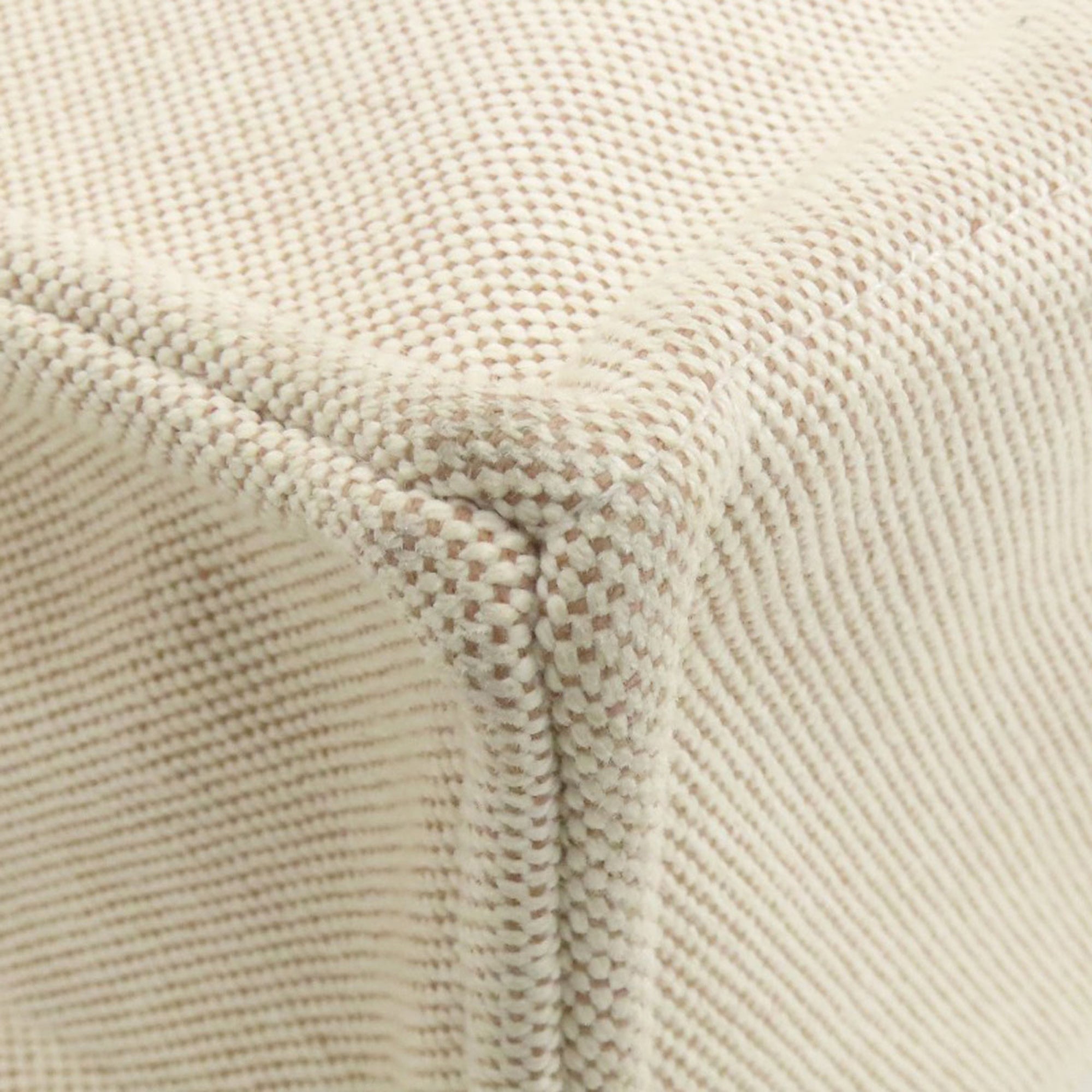Hermes Beige Canvas Handbag (Pre-Owned)
