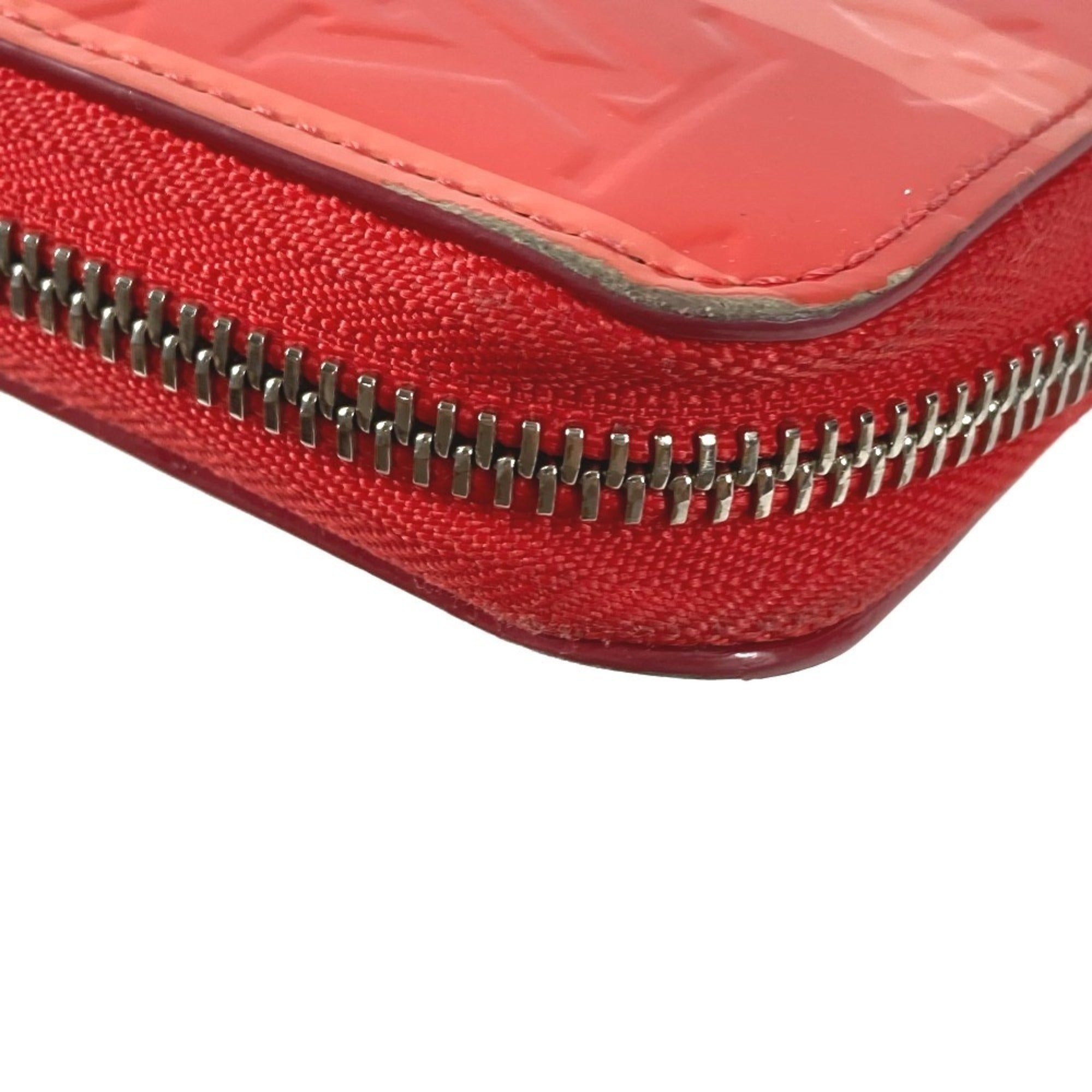 Louis Vuitton Galle Pink Poppy Petal Monogram Vernis Rayures Long Wallet (Bi-Fold) (Pre-Owned)