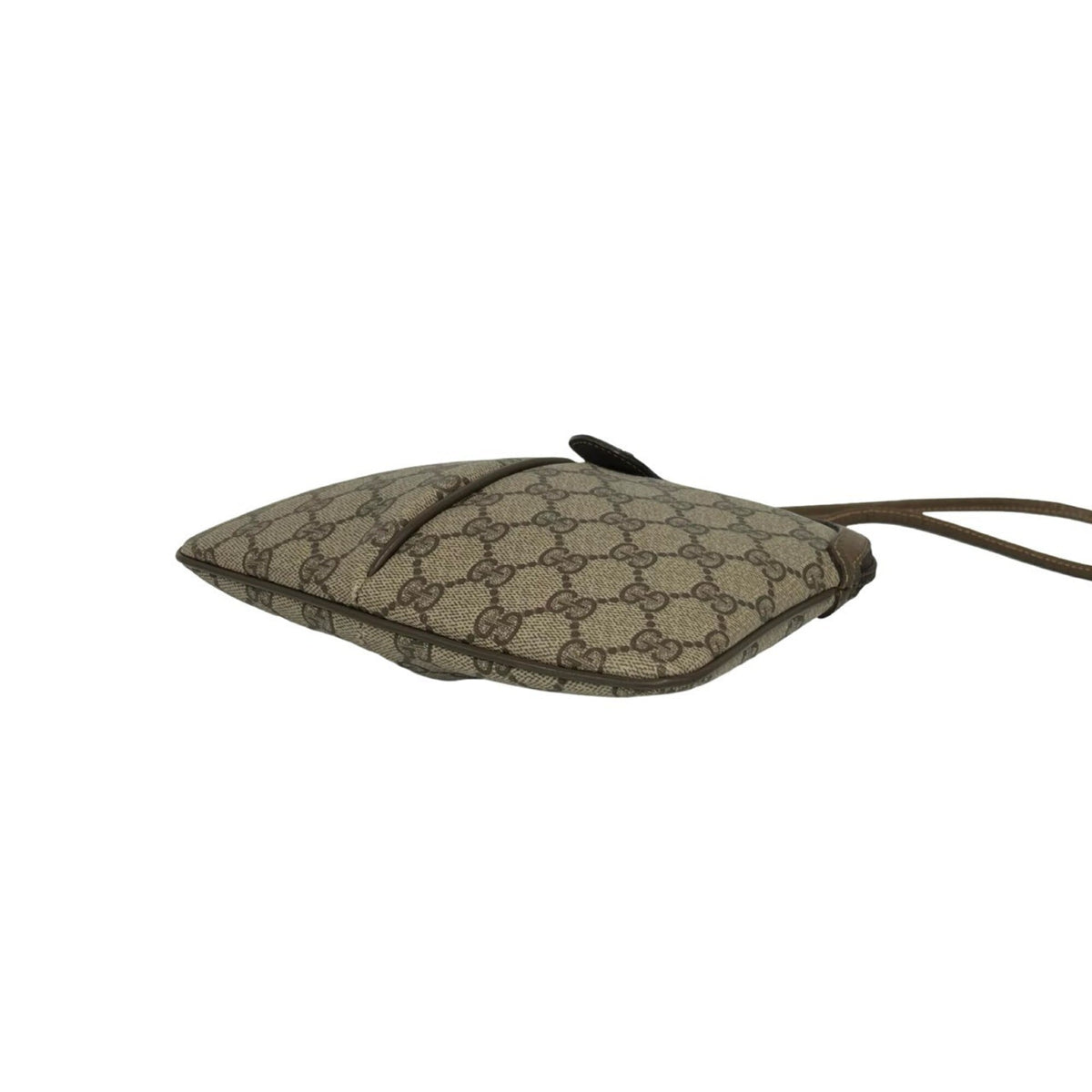 Gucci Brown Leather Pvc Pochette Shoulder Bag (Pre-Owned)