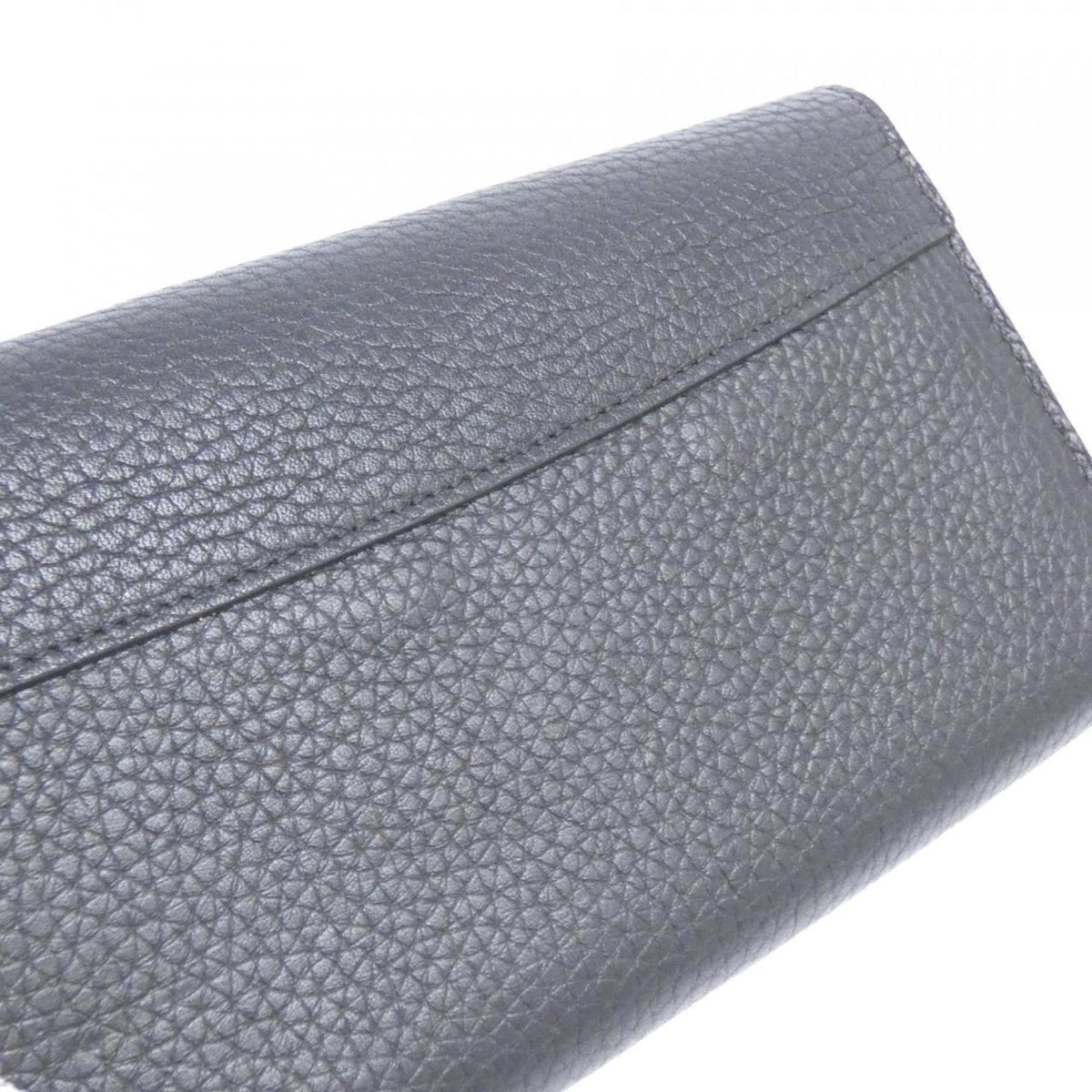 Louis Vuitton Taurillon Black Leather Long Wallet (Bi-Fold) (Pre-Owned)