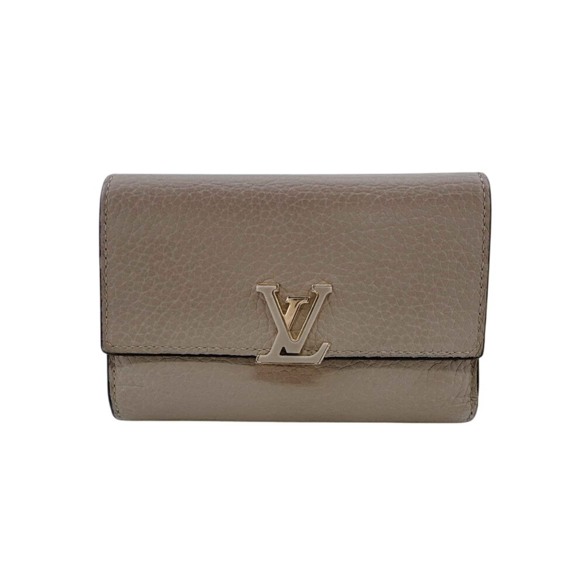Louis Vuitton Beige Wallet (Tri-Fold) (Pre-Owned)