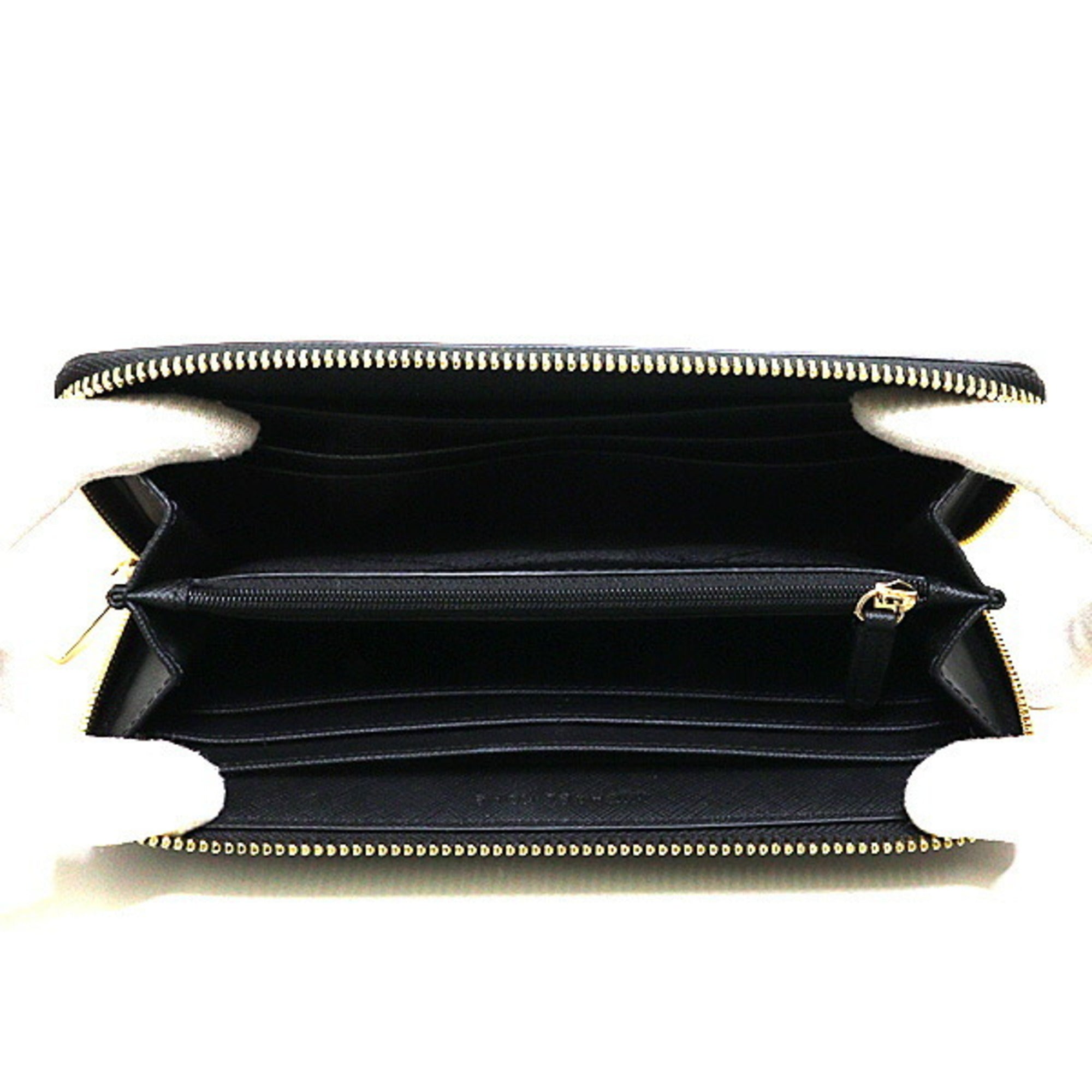 Michael Kors Black Leather Long Wallet (Bi-Fold) (Pre-Owned)