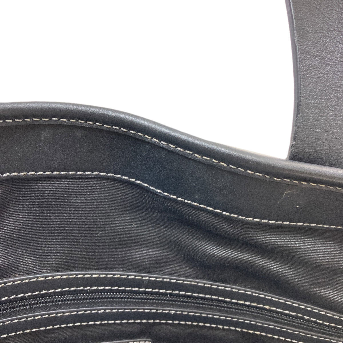Coach Black Khaki Canvas Leather Handbag (Pre-Owned)