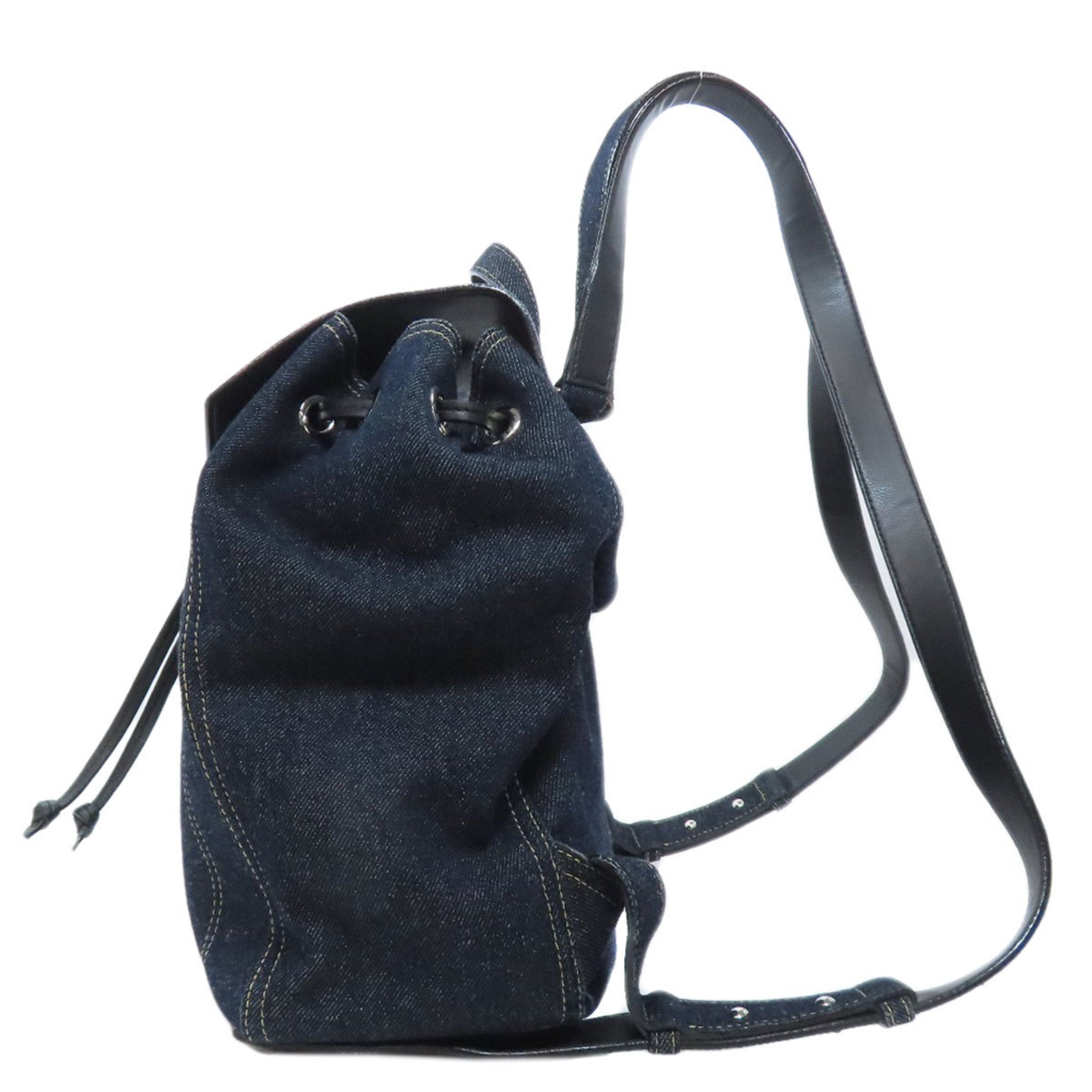 Jimmy Choo Navy Denim Backpack (Pre-Owned)