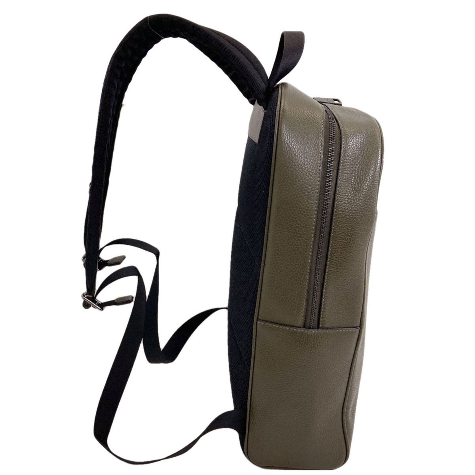 Coach Khaki Leather Backpack (Pre-Owned)