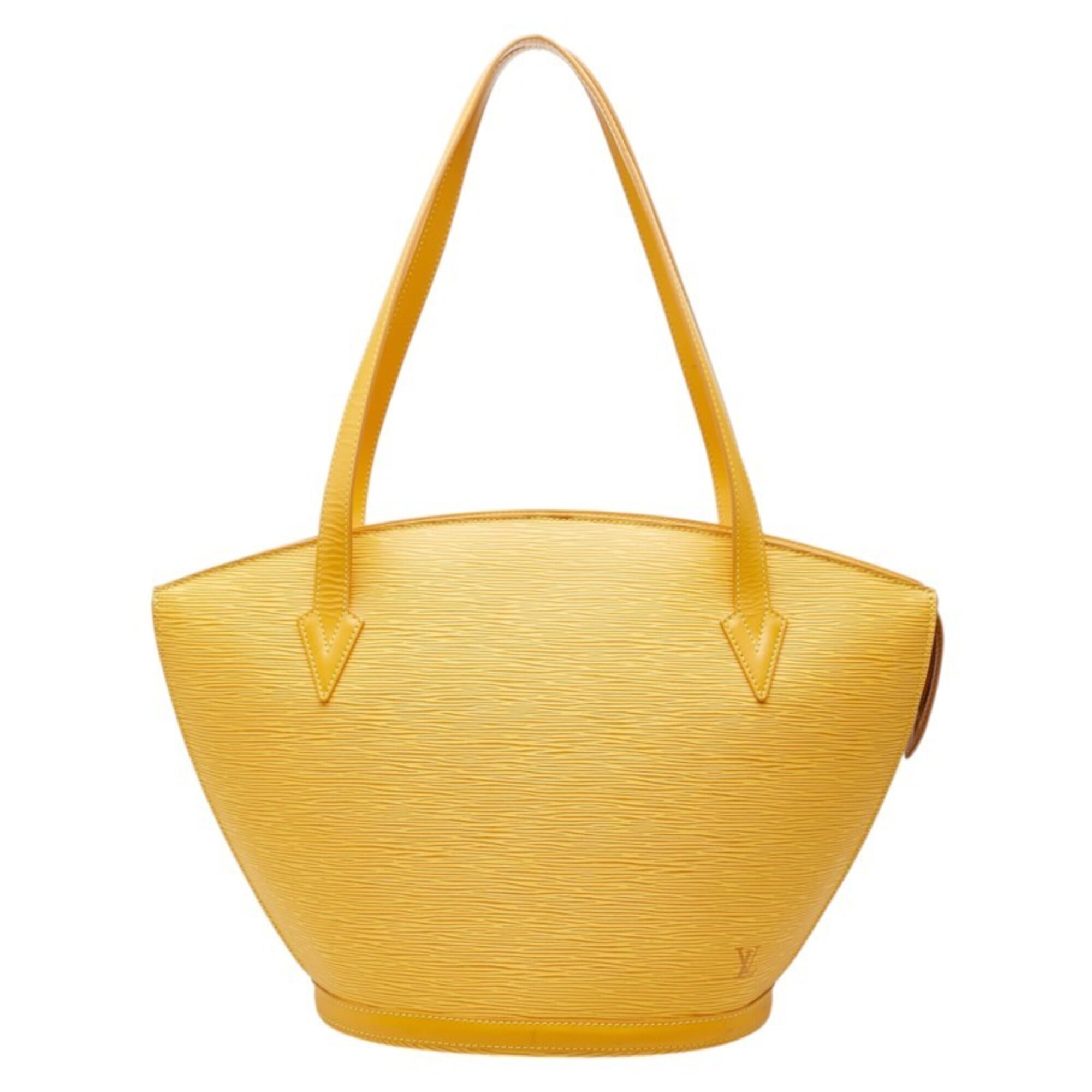 Louis Vuitton Yellow Leather Shoulder Bag Tote Bag (Pre-Owned)