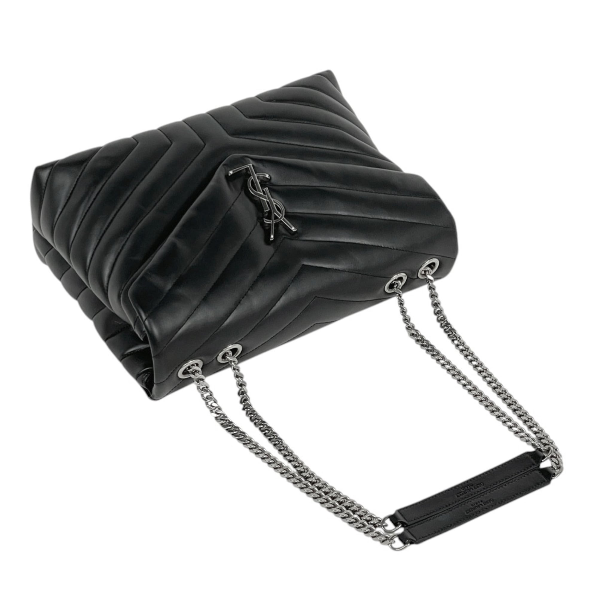 Saint Laurent Black Leather Shoulder Bag (Pre-Owned)
