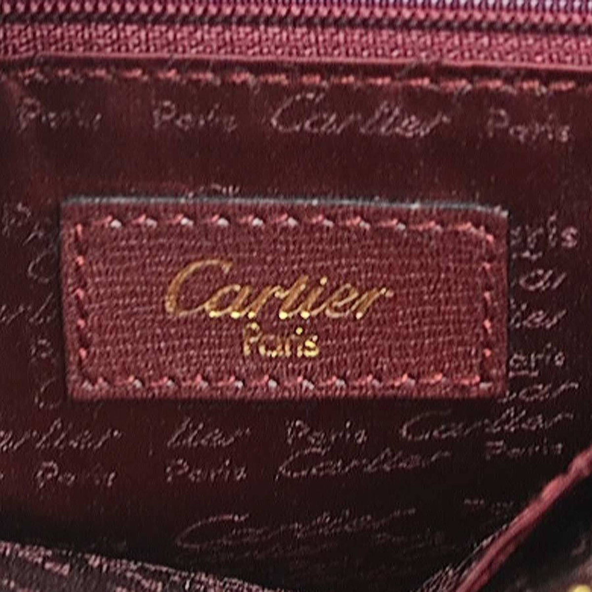 Cartier Leather Handbag (Pre-Owned)