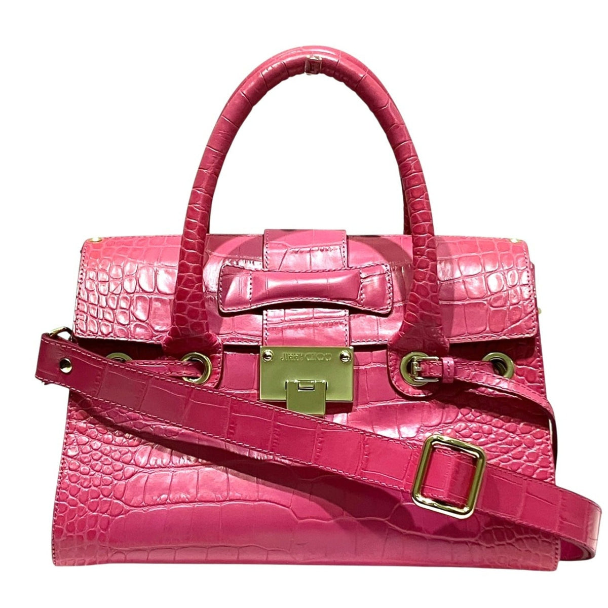 Jimmy Choo Pink Leather Handbag (Pre-Owned)