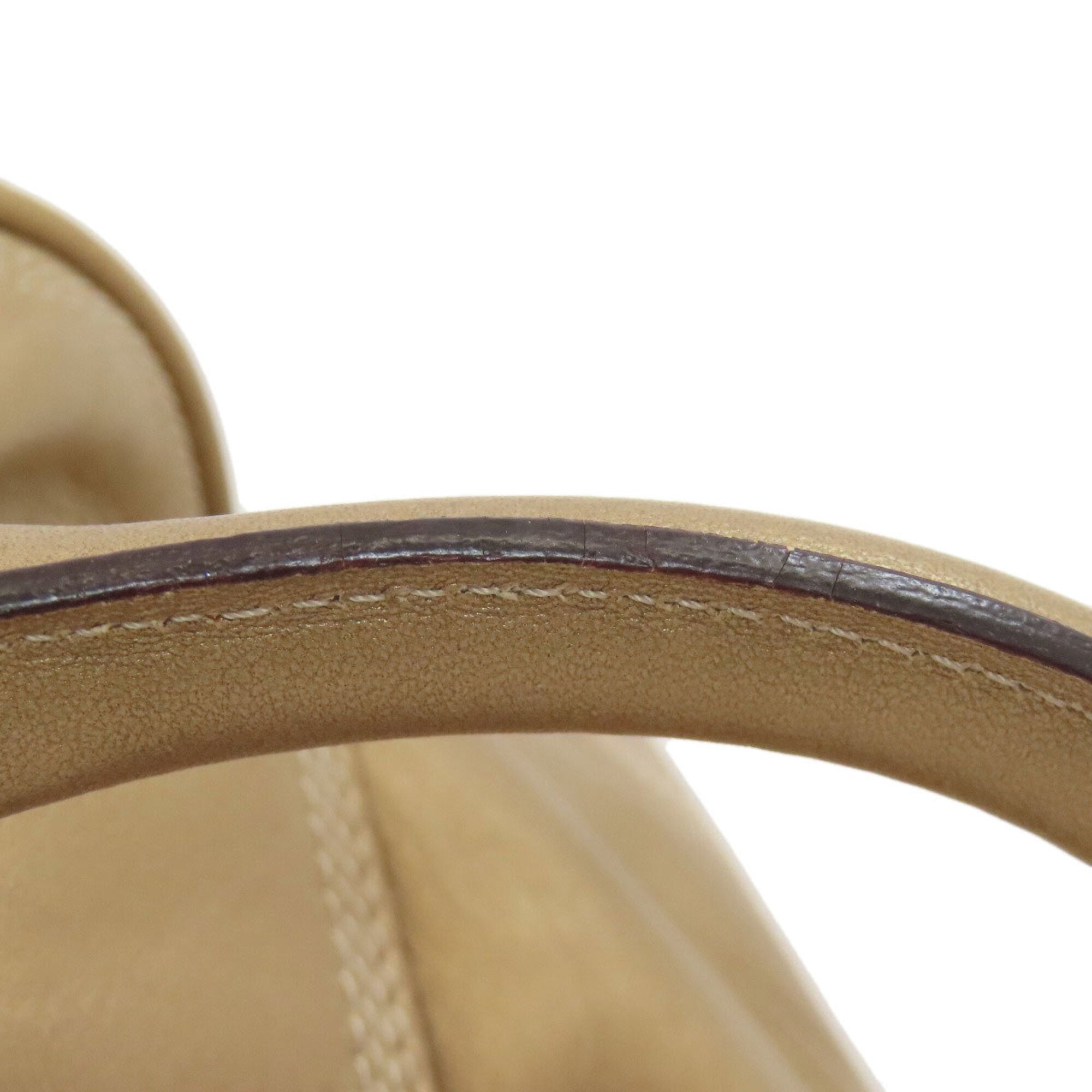 Loewe Amazona Gold Leather Handbag (Pre-Owned)