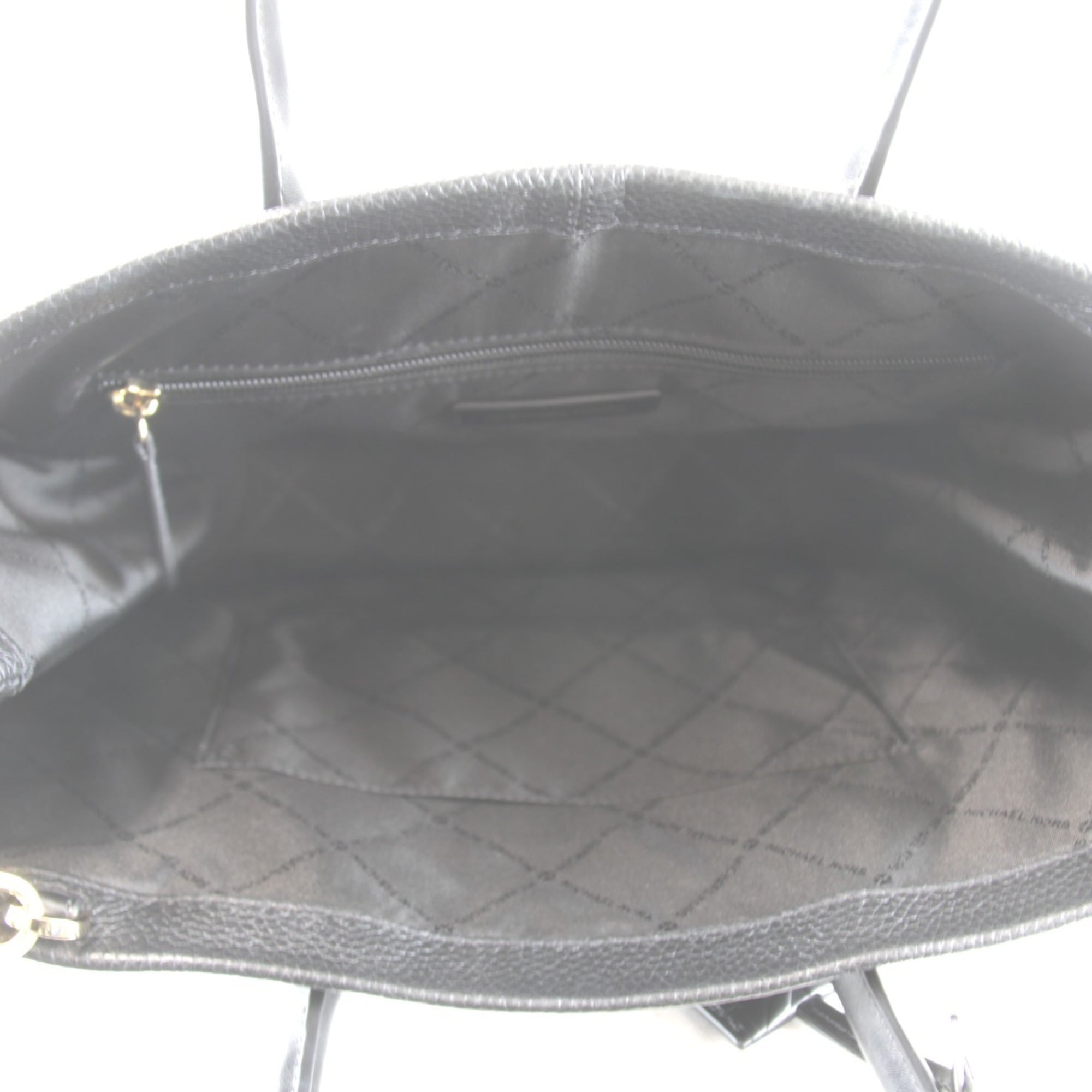 Michael Kors Black Leather Tote Bag (Pre-Owned)