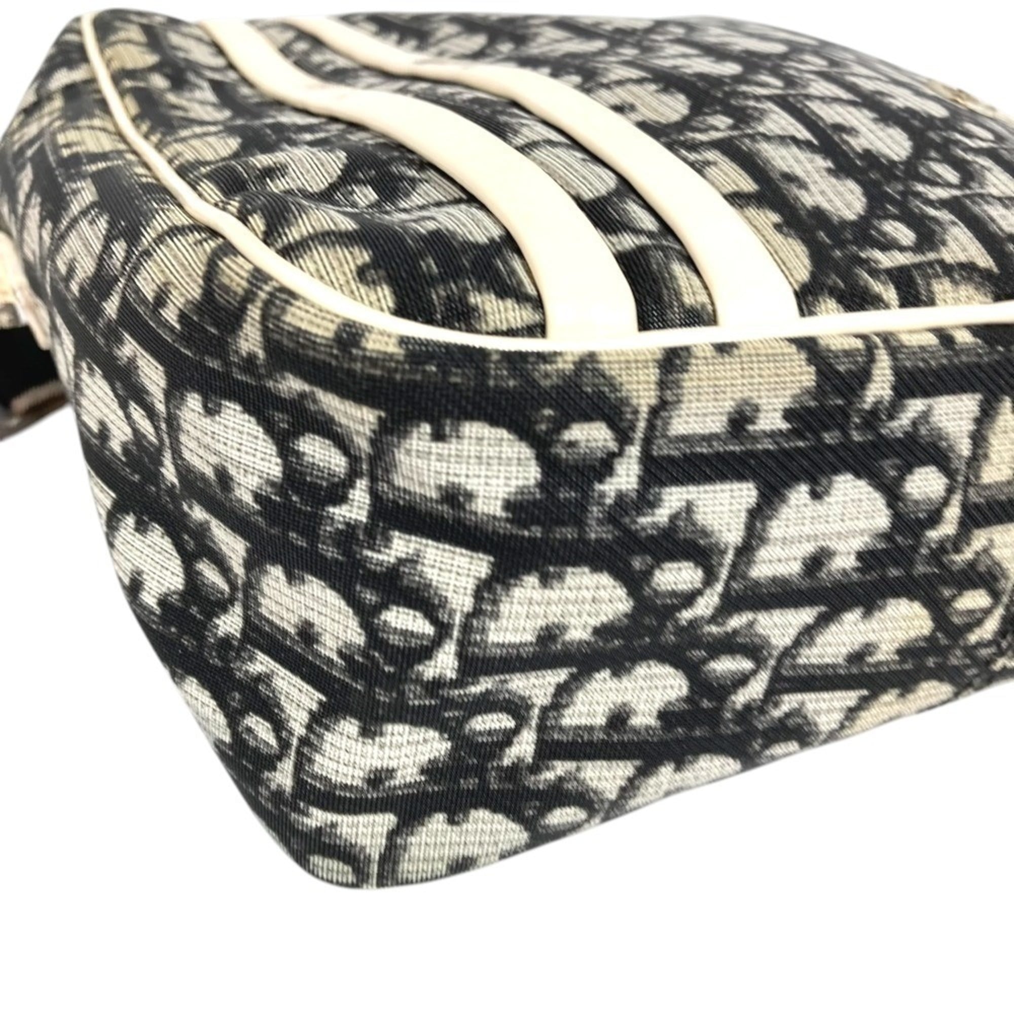 Christian Dior Black White Trotter Pochette Shoulder Bag (Pre-Owned)