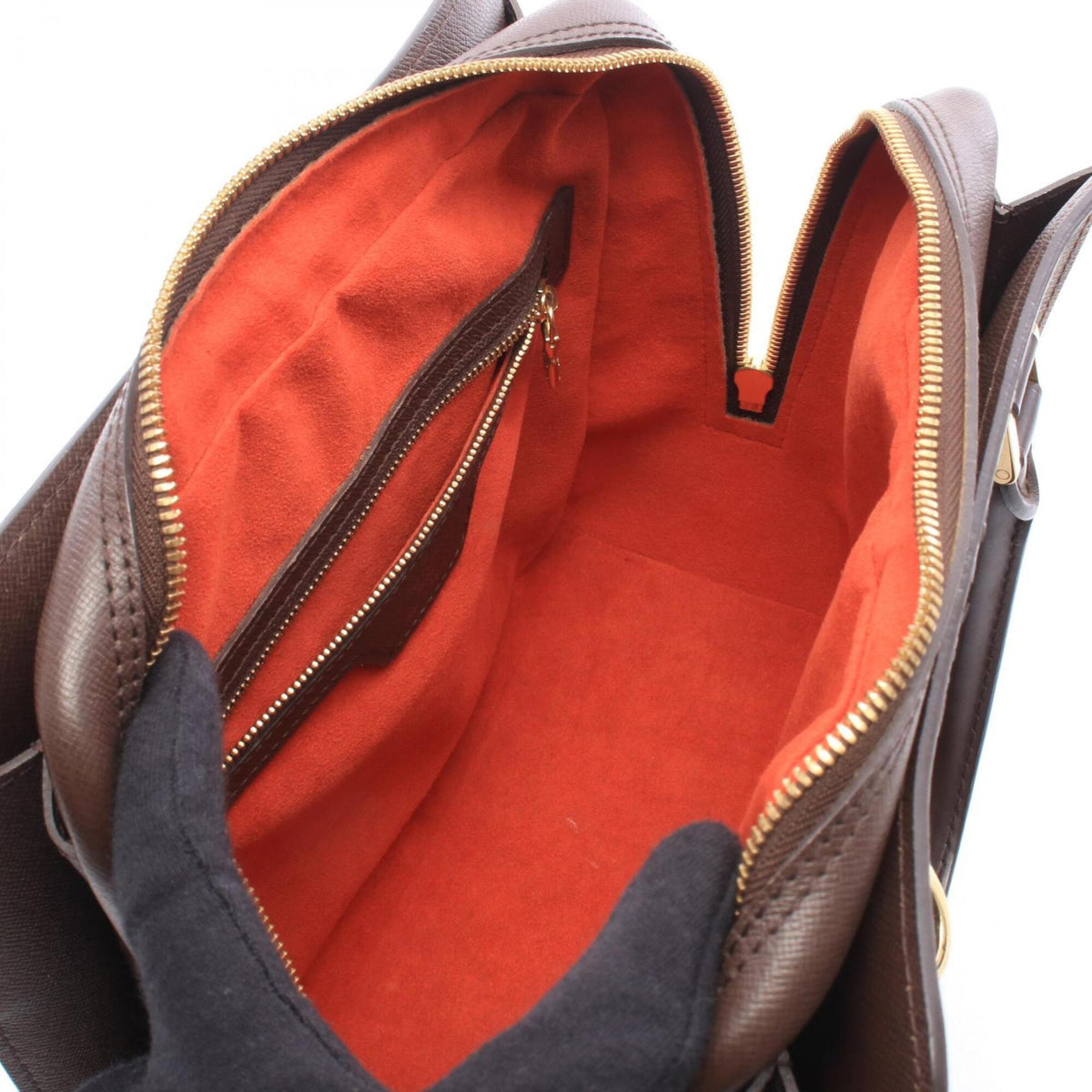 Louis Vuitton Brown Ebene Coated Canvas Leather Handbag (Pre-Owned)