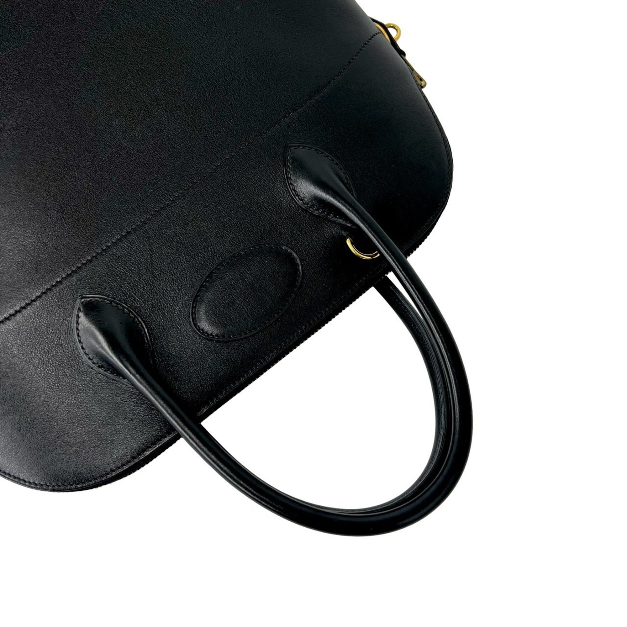 Hermes Black Chamonix Leather Handbag Shoulder Bag (Pre-Owned)