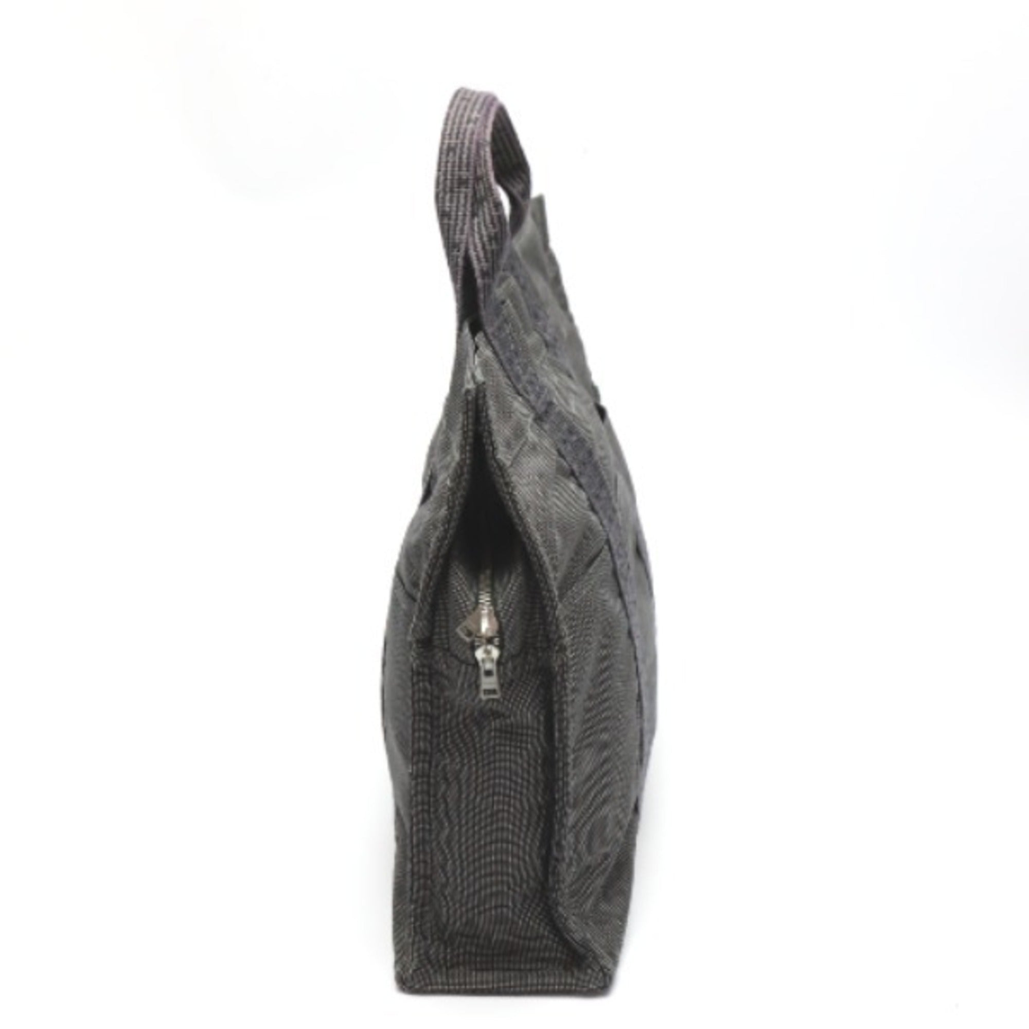 Hermes Her Line Gray Canvas Tote Bag (Pre-Owned)