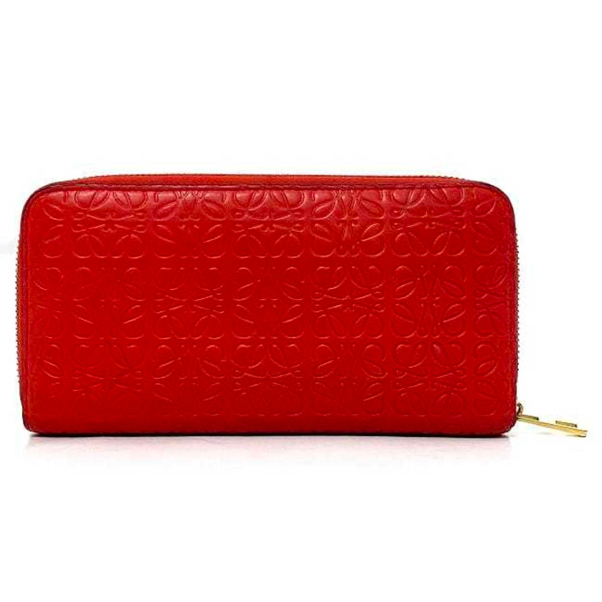 Loewe Repeat Red Color Leather Coin Purse/Coin Case (Pre-Owned)