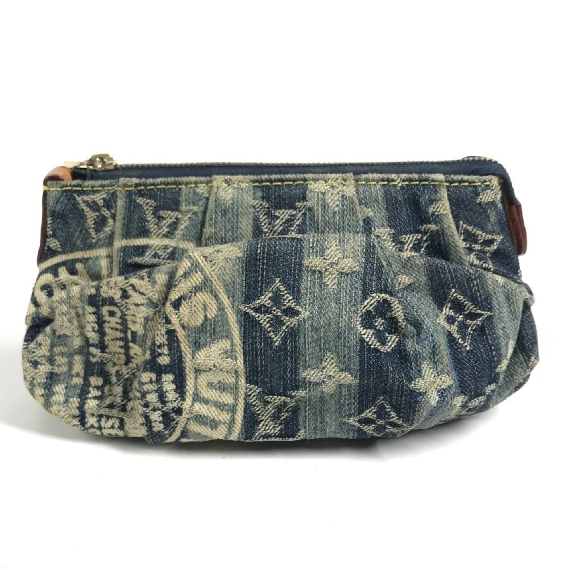 Louis Vuitton Monogram Denim Blue Monogram Denim Handbag (Pre-Owned)