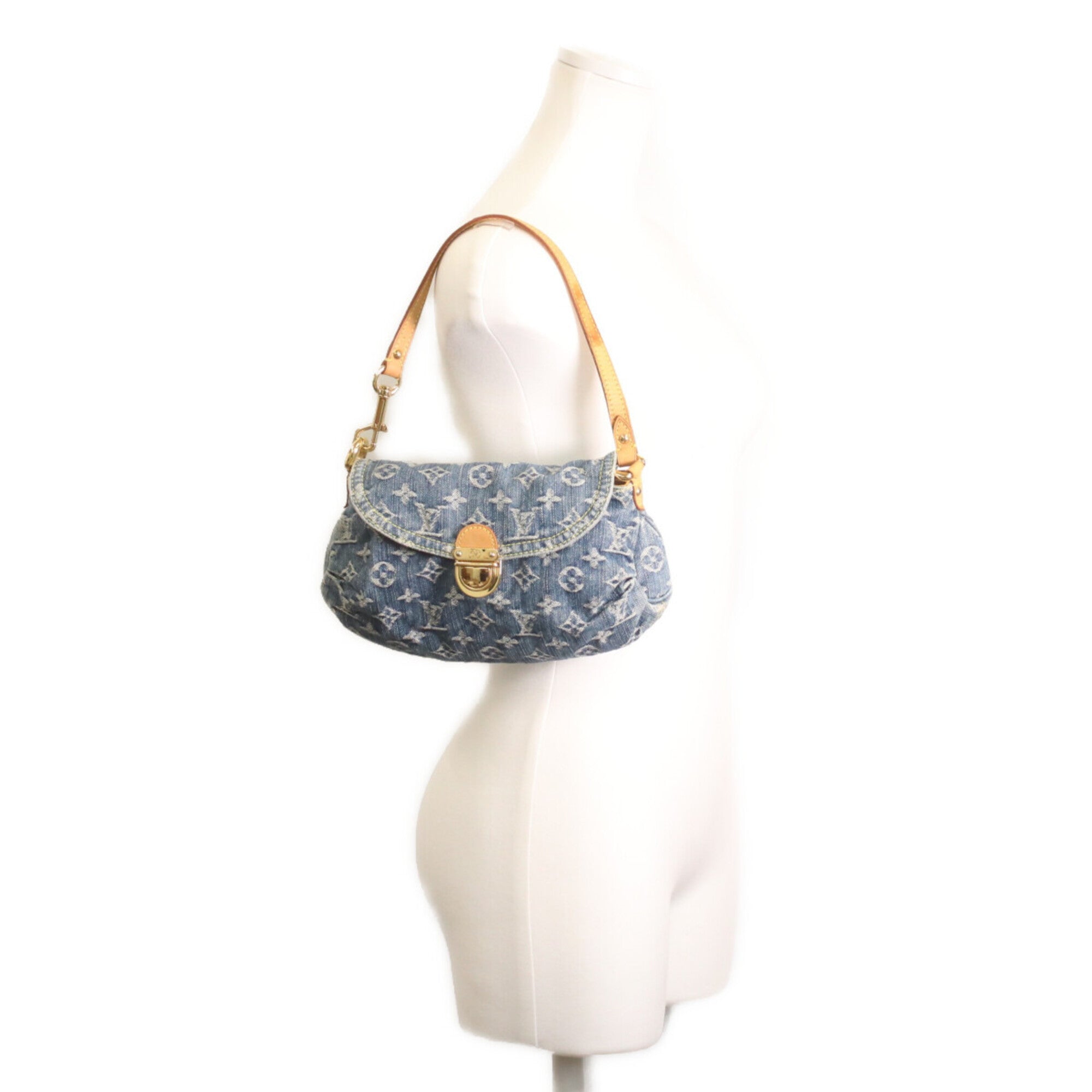 Louis Vuitton Indigo Monogram Denim Shoulder Bag (Pre-Owned)