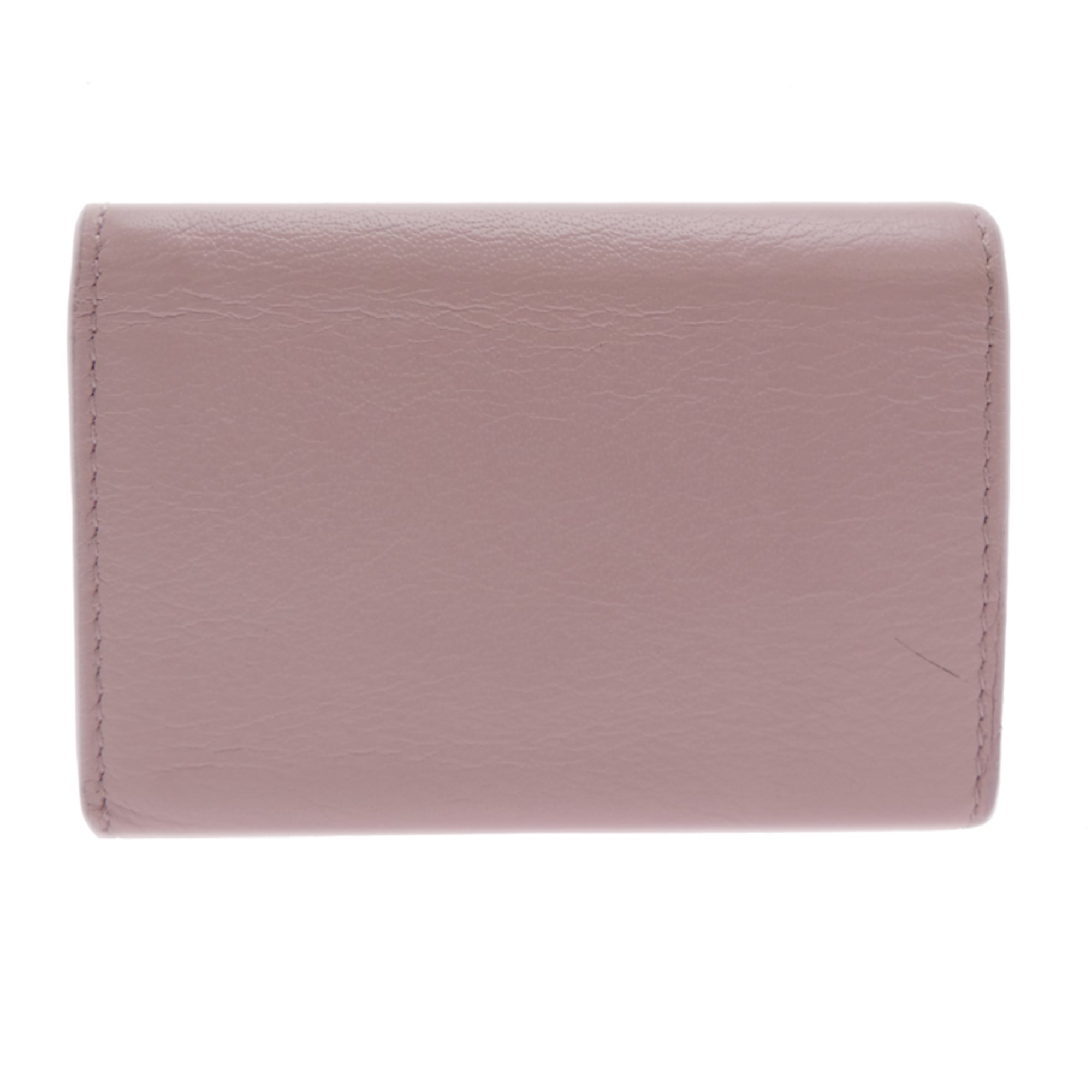 Balenciaga Pink Leather Wallet (Tri-Fold) (Pre-Owned)