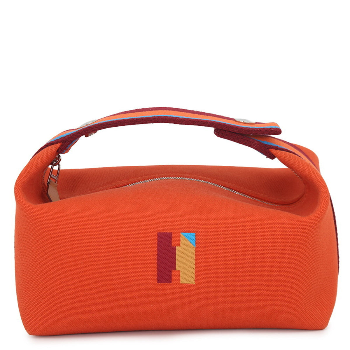 Hermes Kara Feu Canvas Handbag (Pre-Owned)