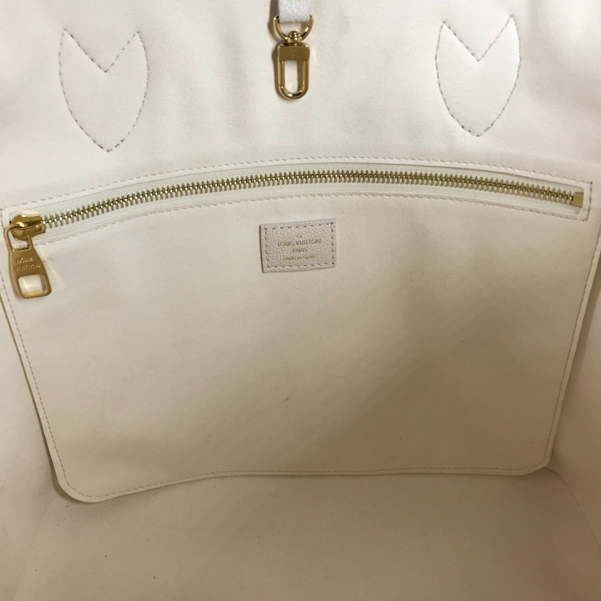 Louis Vuitton Beige Monogram Empreinte Pouch Shoulder Bag Tote Bag (Pre-Owned)