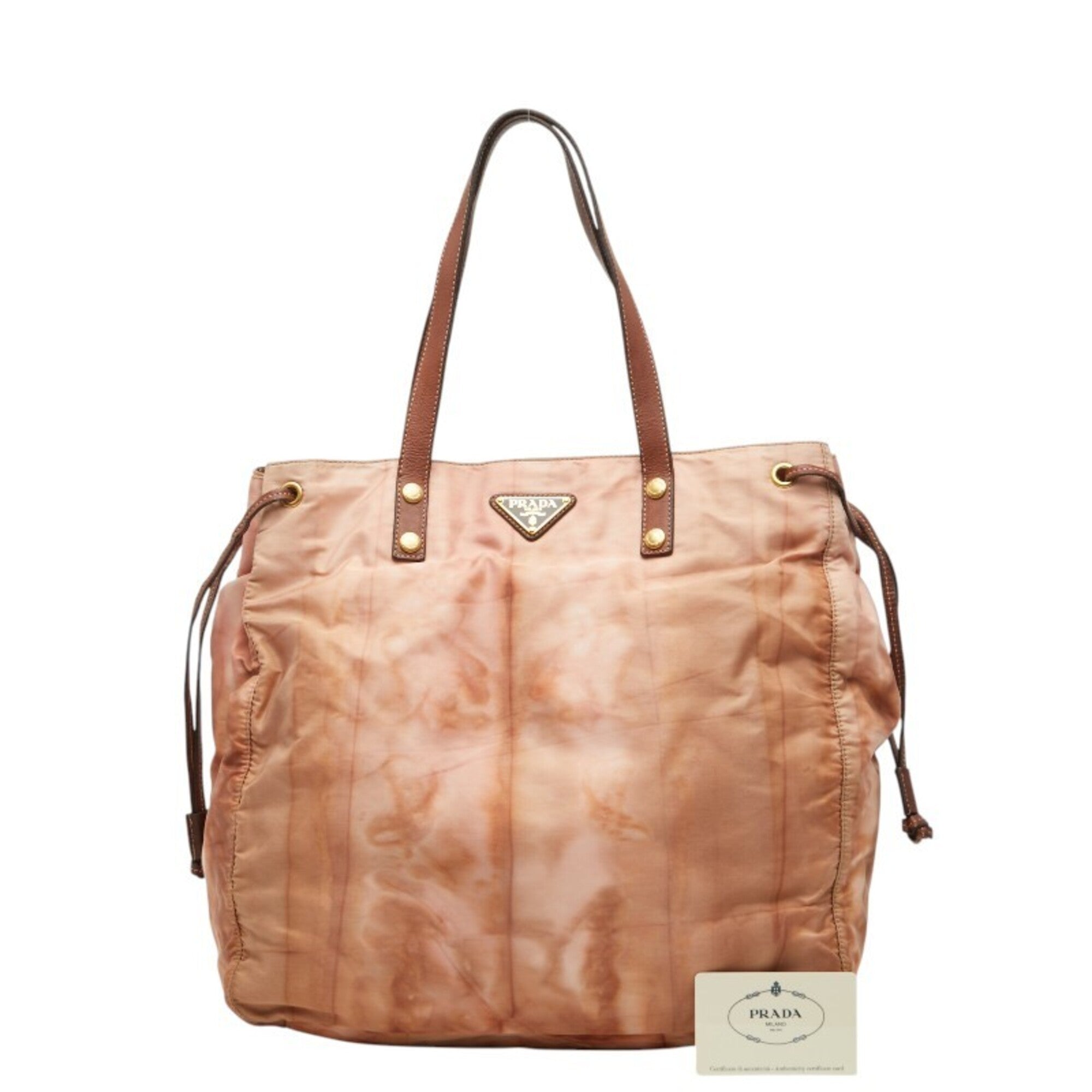 Prada Brown Nylon Tote Bag (Pre-Owned)