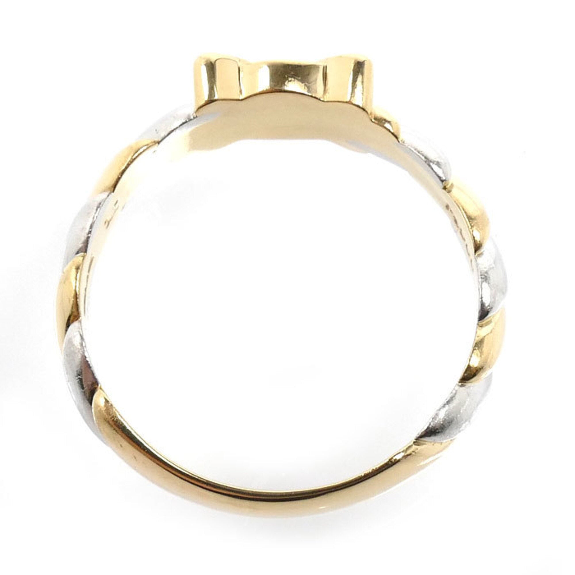 Celine Yellow Gold (18K) Platinum 900 Band Ring (Pre-Owned)