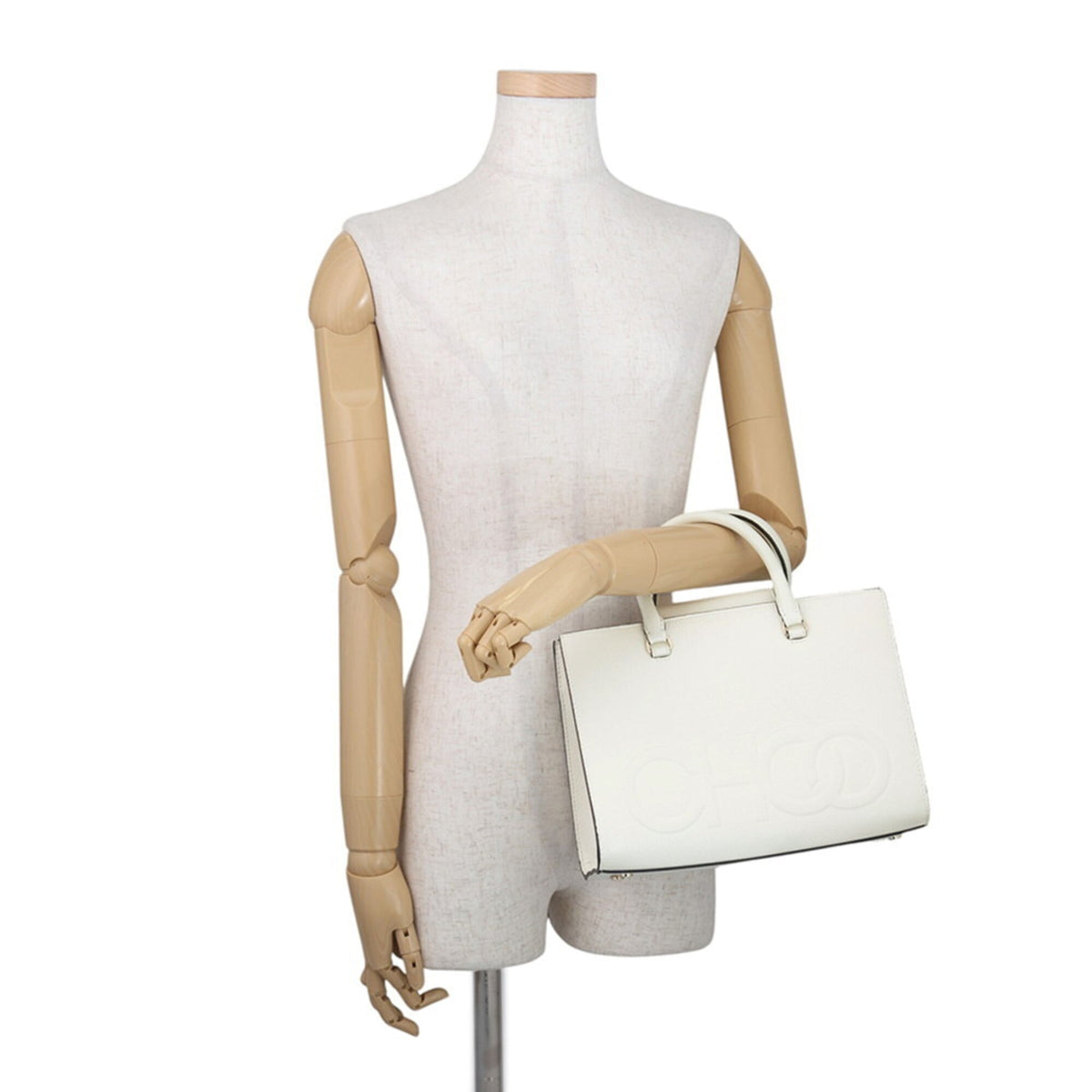 Jimmy Choo White Leather Handbag (Pre-Owned)