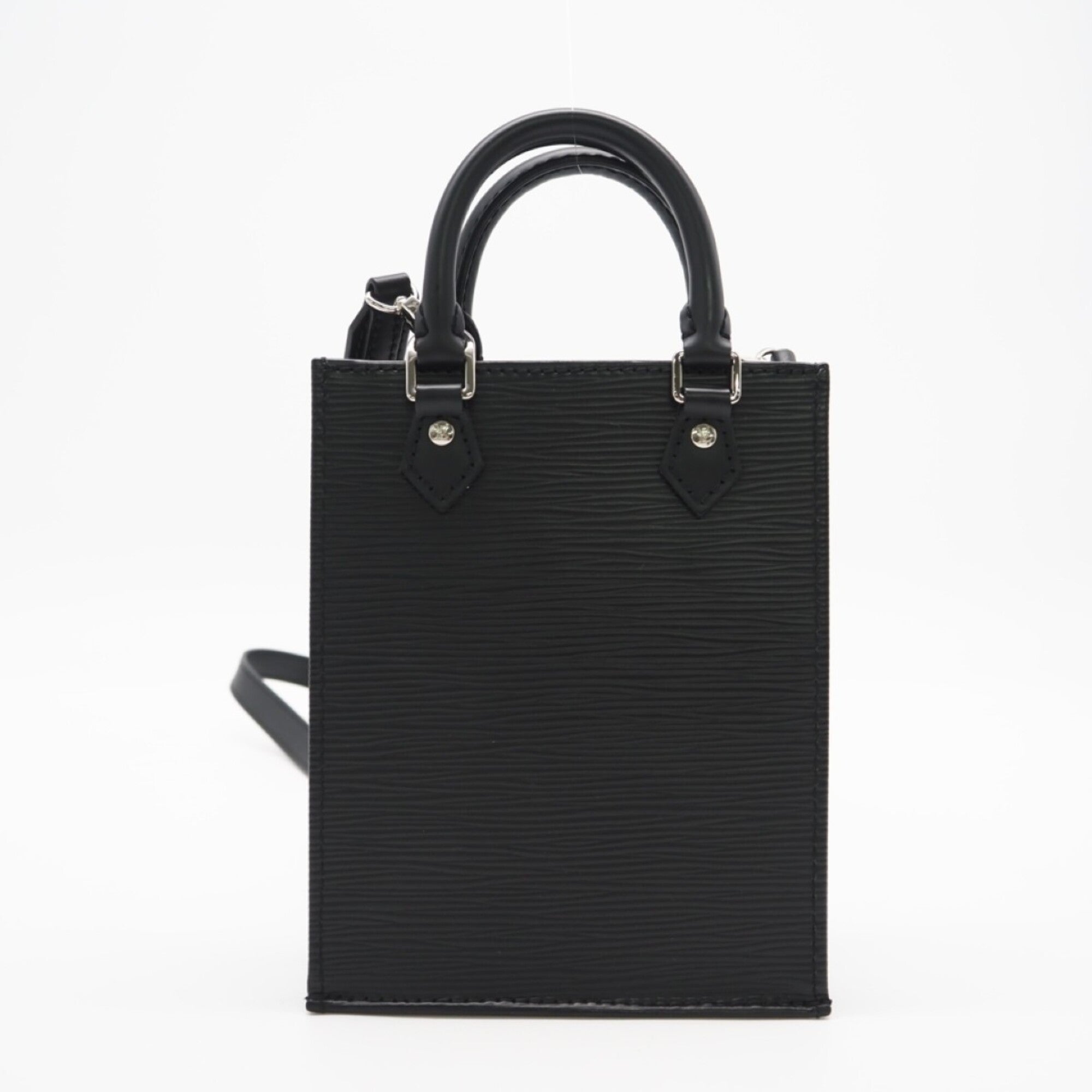 Louis Vuitton Black Noir Leather Shoulder Bag (Pre-Owned)