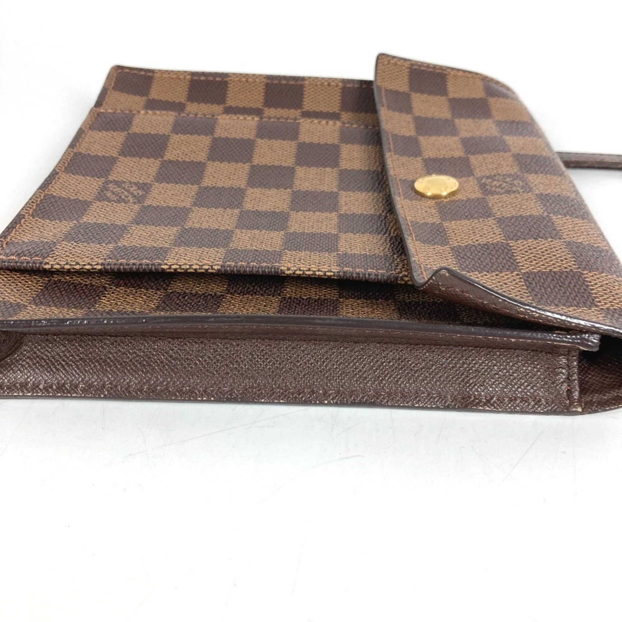 Louis Vuitton Brown Damier Canvas Pochette Shoulder Bag (Pre-Owned)