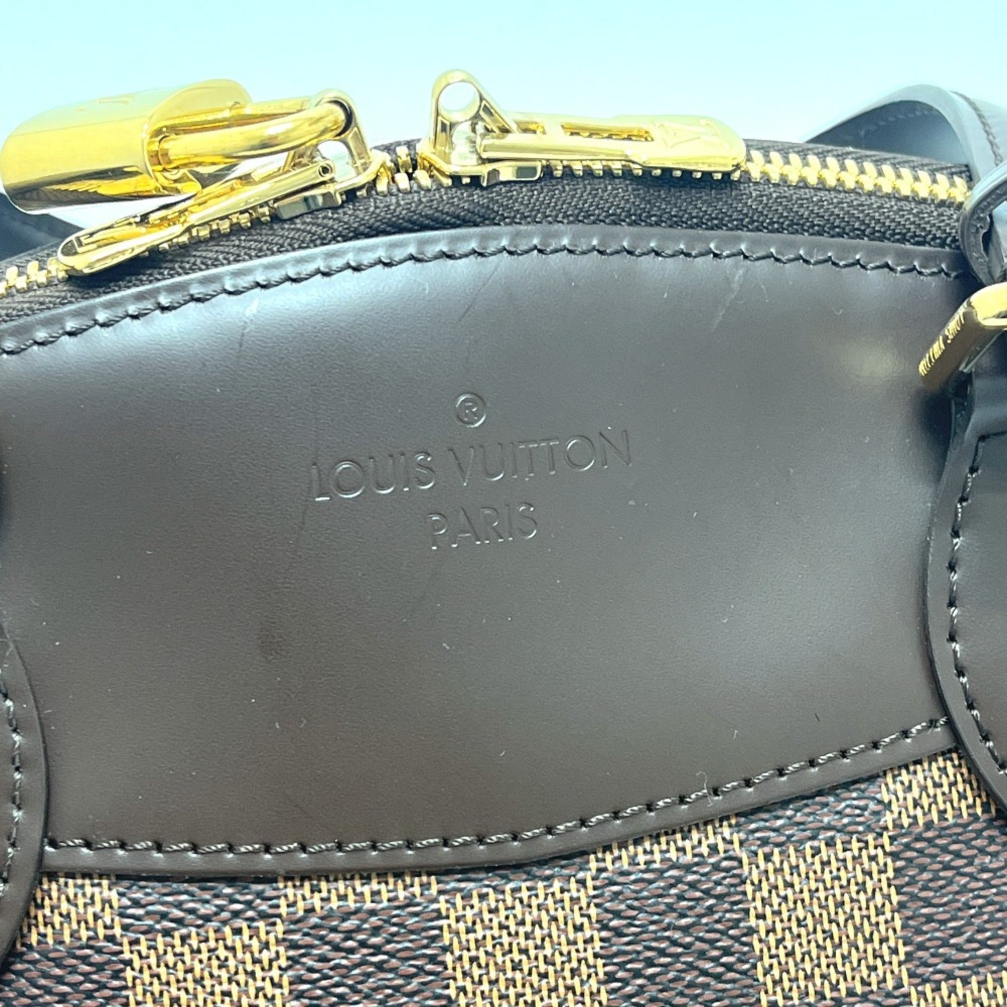 Louis Vuitton Brown Ebene Damier Canvas Shoulder Bag Tote Bag (Pre-Owned)