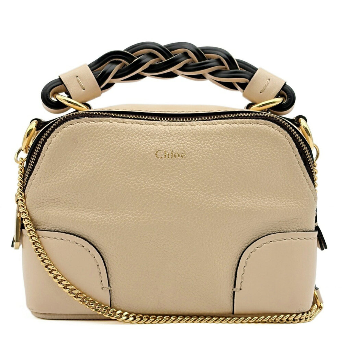 Chloé Beige Leather Shoulder Bag (Pre-Owned)