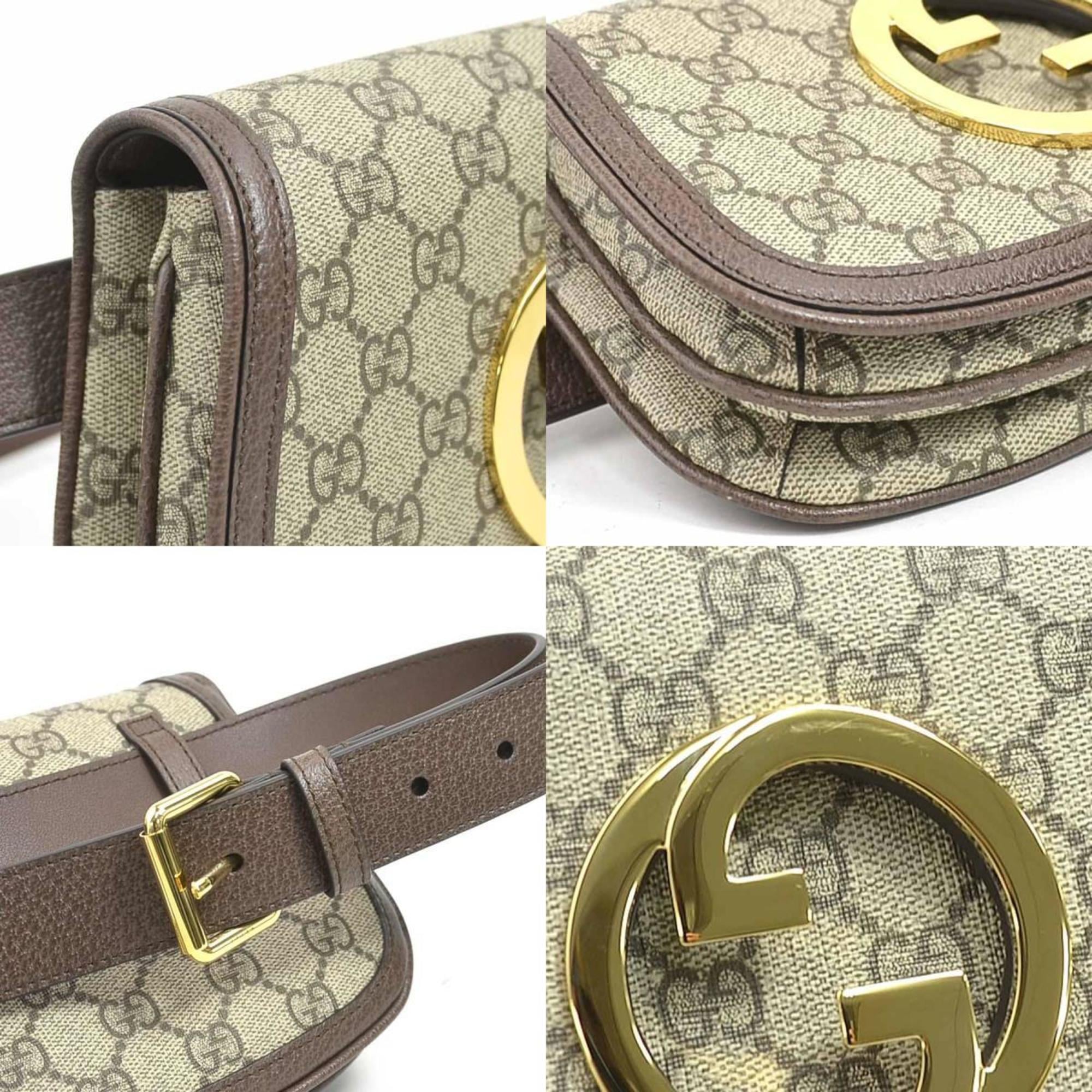 Gucci Brown Gg Supreme Fanny Pack Sling Bag (Pre-Owned)