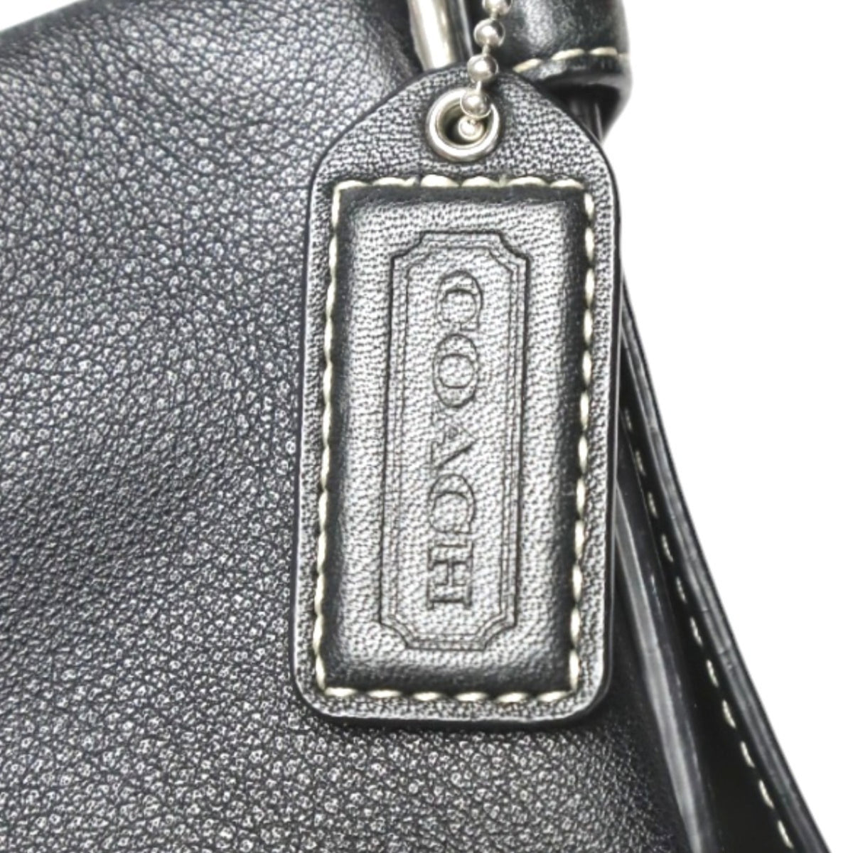 Coach Black Leather Shoulder Bag (Pre-Owned)