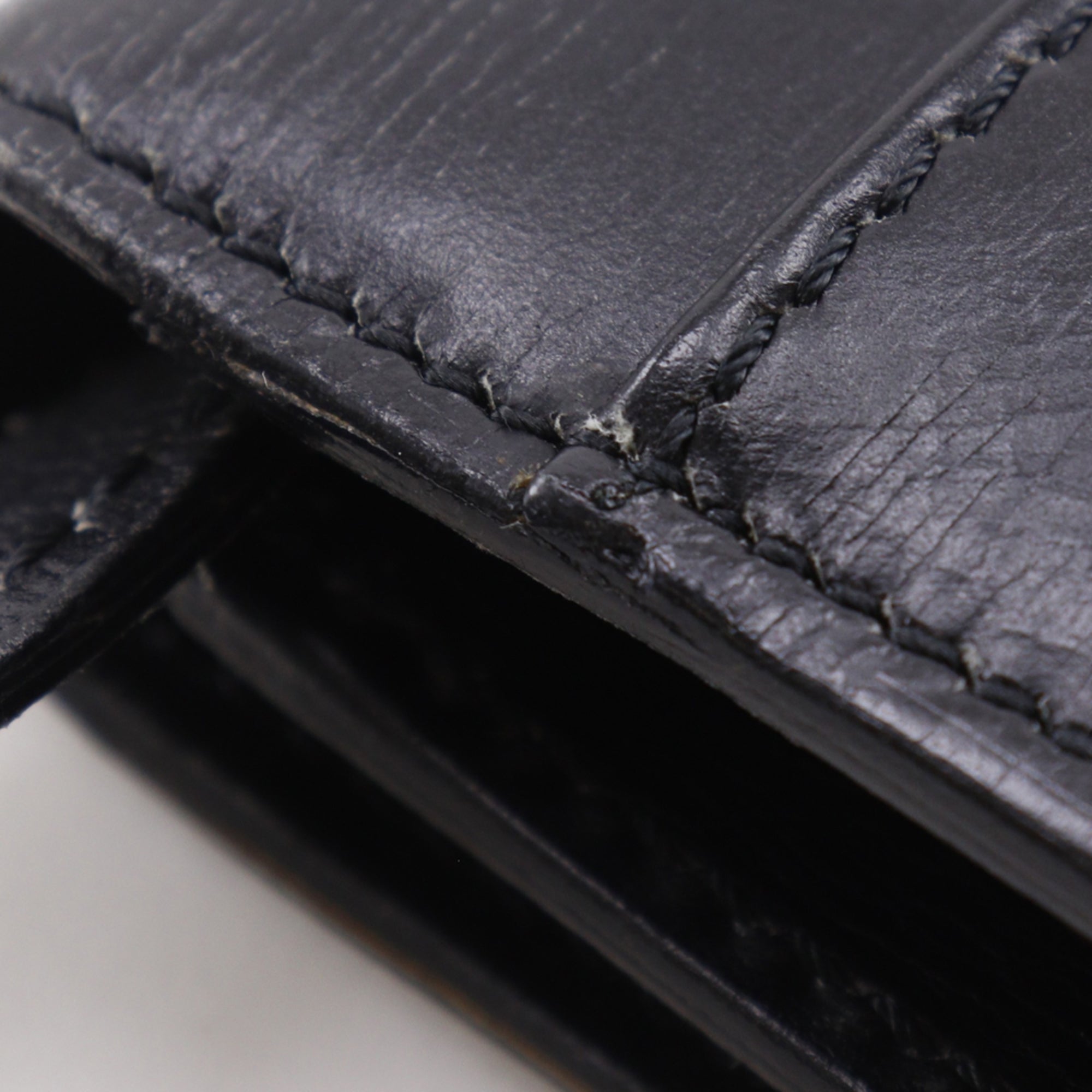 Celine Black Leather Clutch Bag Shoulder Bag (Pre-Owned)