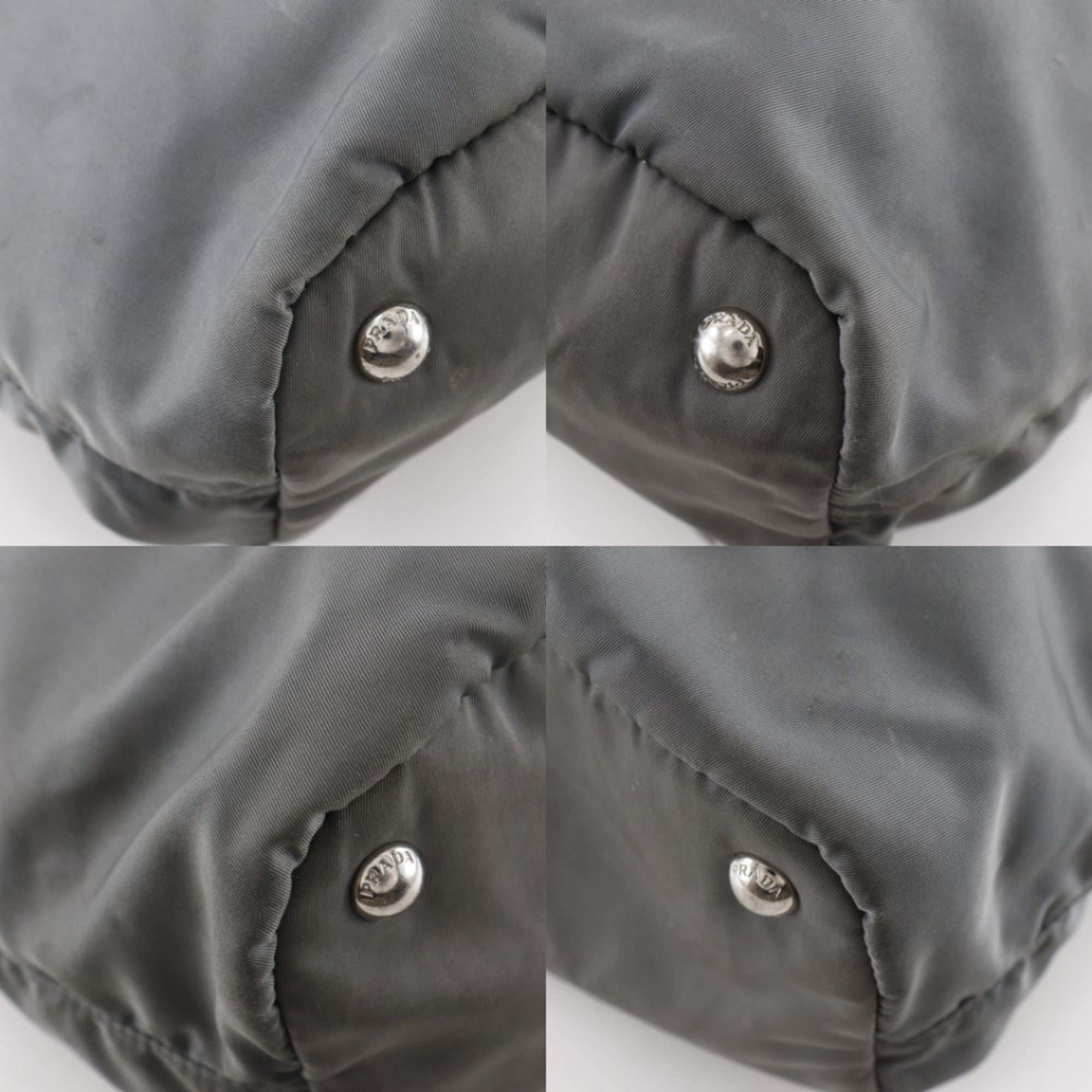 Prada Khaki Nylon Tote Bag (Pre-Owned)