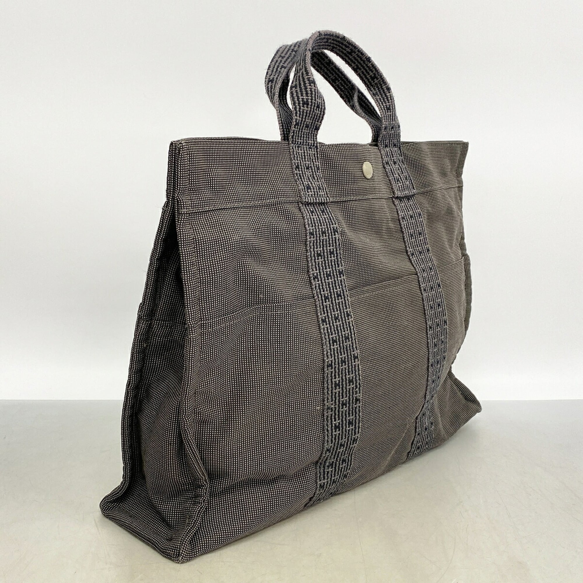 Hermes Gray Nylon Tote Bag (Pre-Owned)