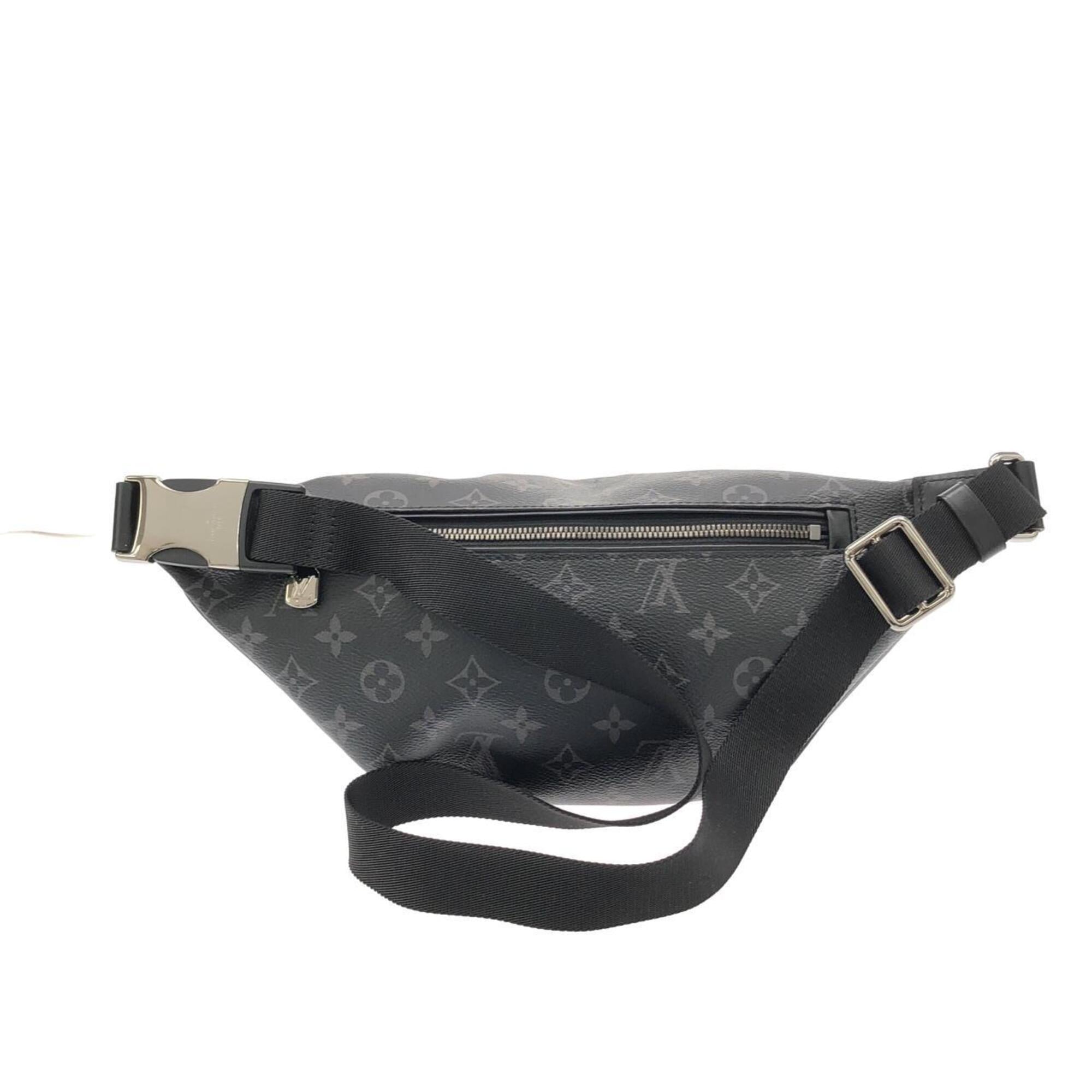 Louis Vuitton Black Coated Canvas Fanny Pack Shoulder Bag Sling Bag (Pre-Owned)