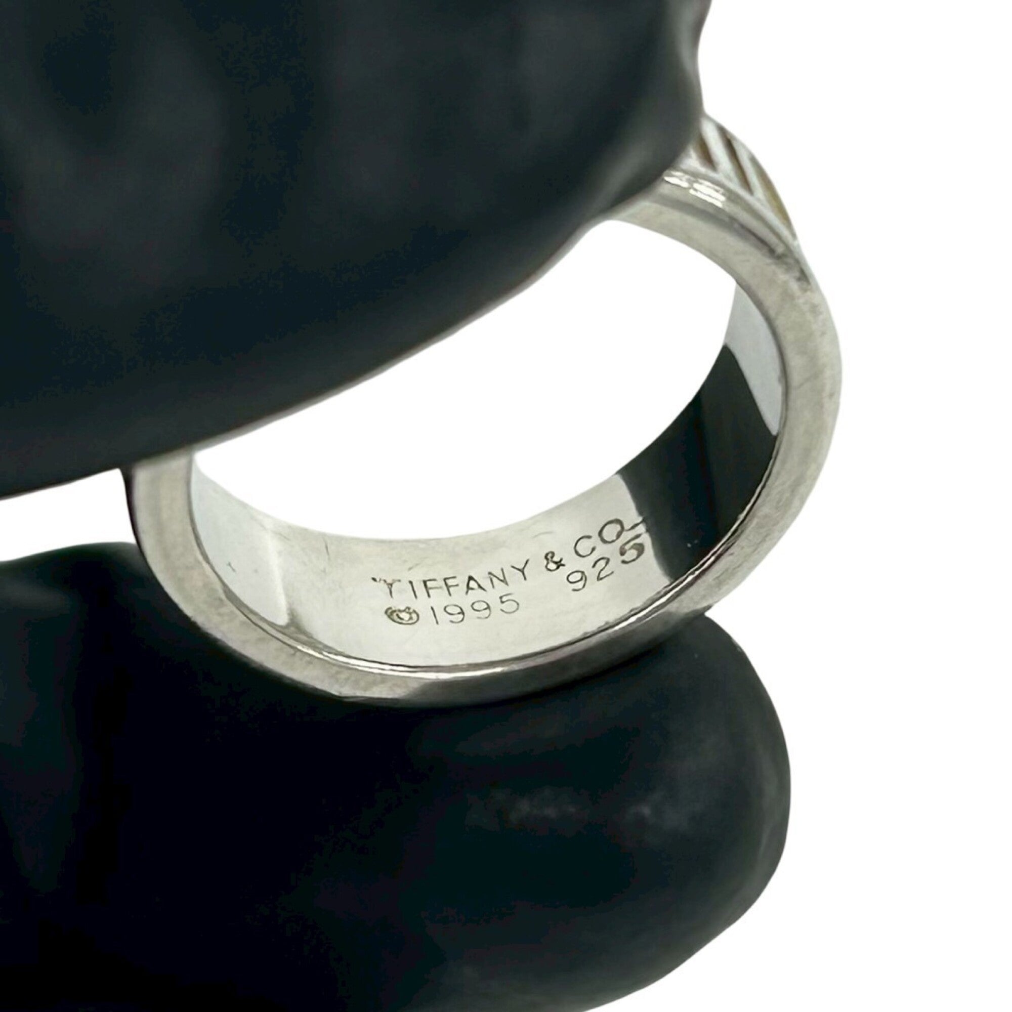Tiffany Silver Silver 925 Band Ring (Pre-Owned)