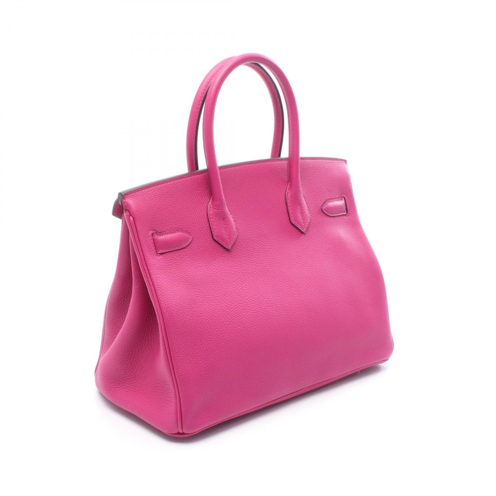 Hermes Pink Leather Handbag (Pre-Owned)