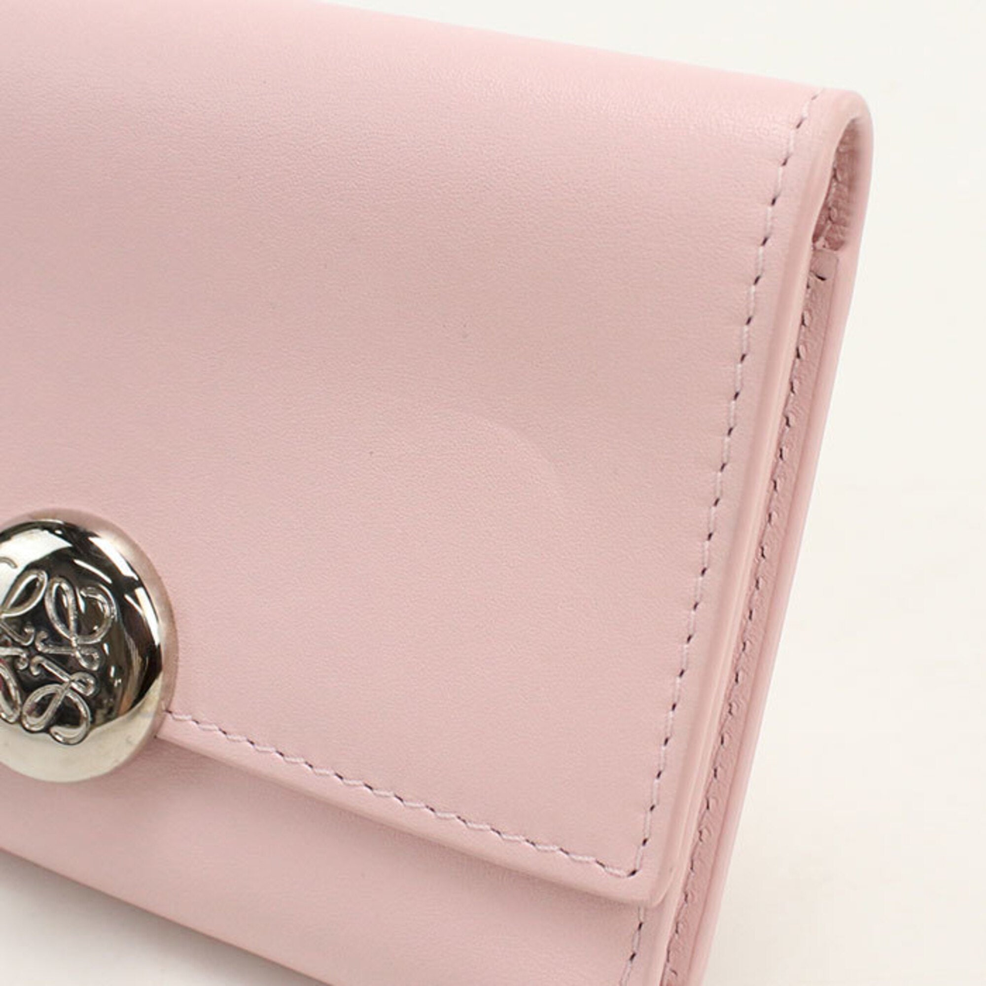 Loewe Pink Leather Wallet (Tri-Fold) (Pre-Owned)