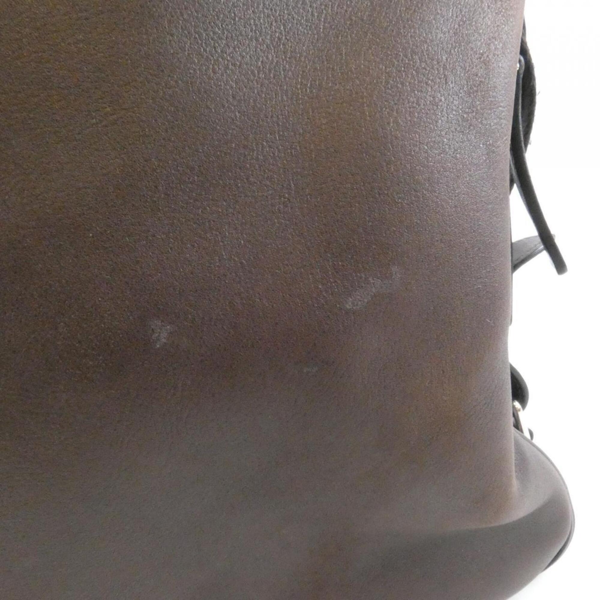 Hermes Brown Evergrain Leather Shoulder Bag (Pre-Owned)