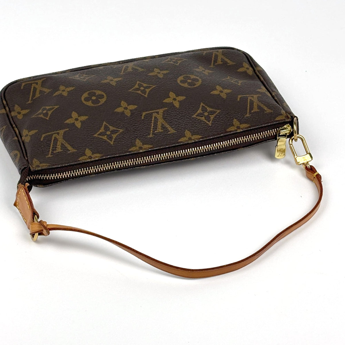 Louis Vuitton Brown Monogram Pochette Pouch (Pre-Owned)
