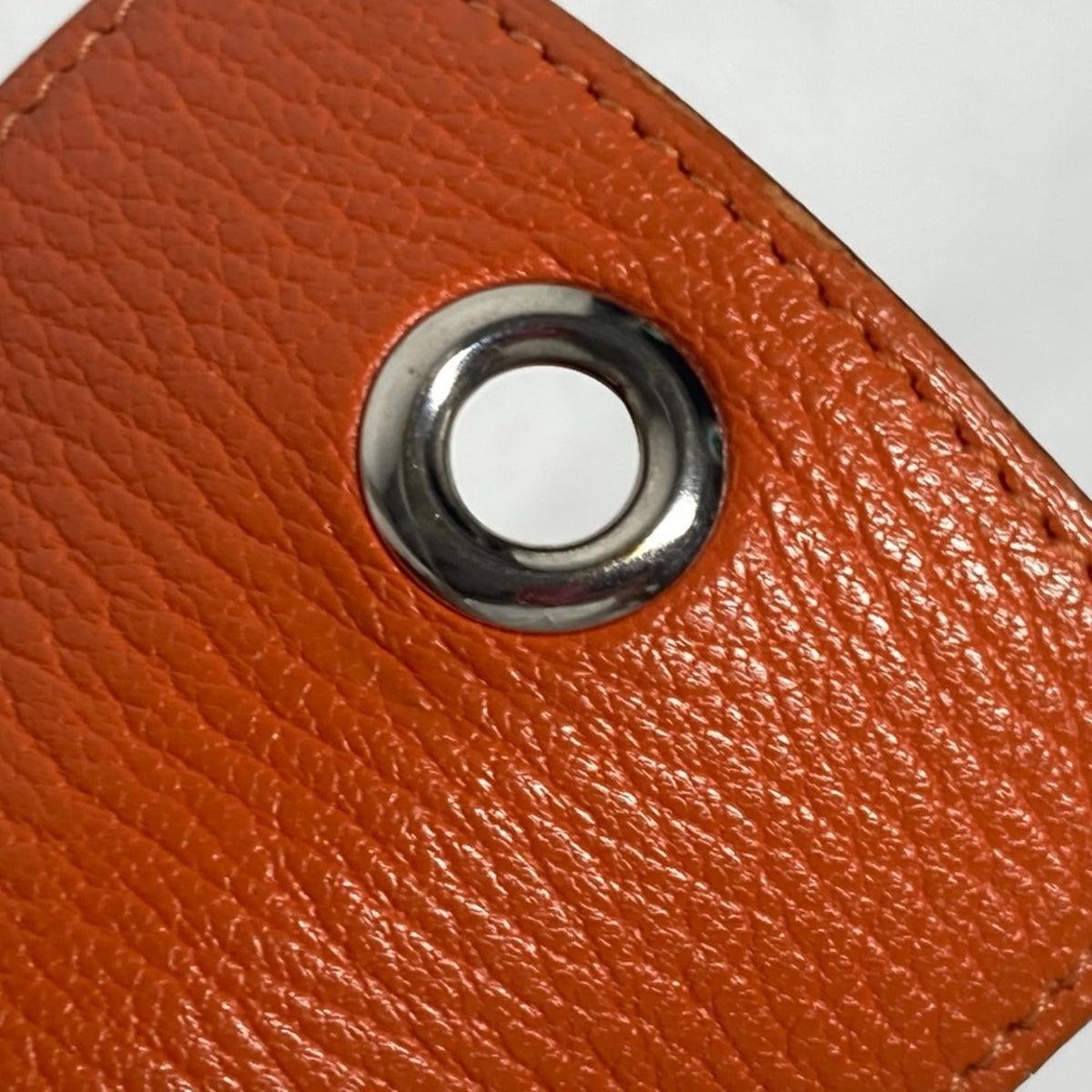 Hermes Orange Leather Pouch (Pre-Owned)