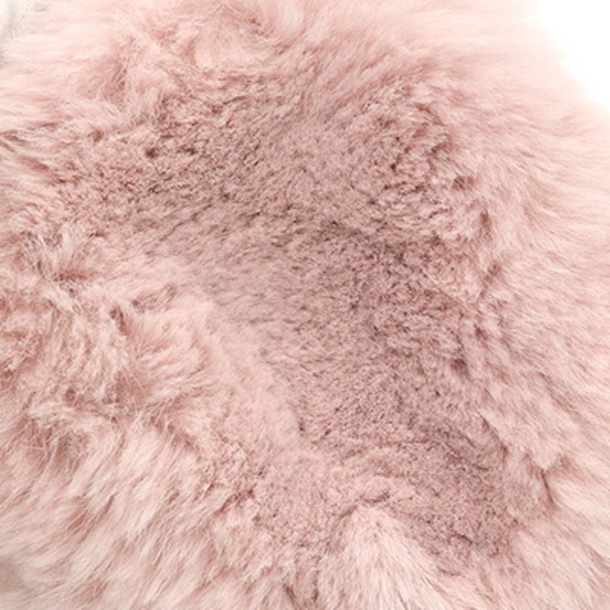 Prada Light Pink Pink White Fur Handbag Pouch (Pre-Owned)