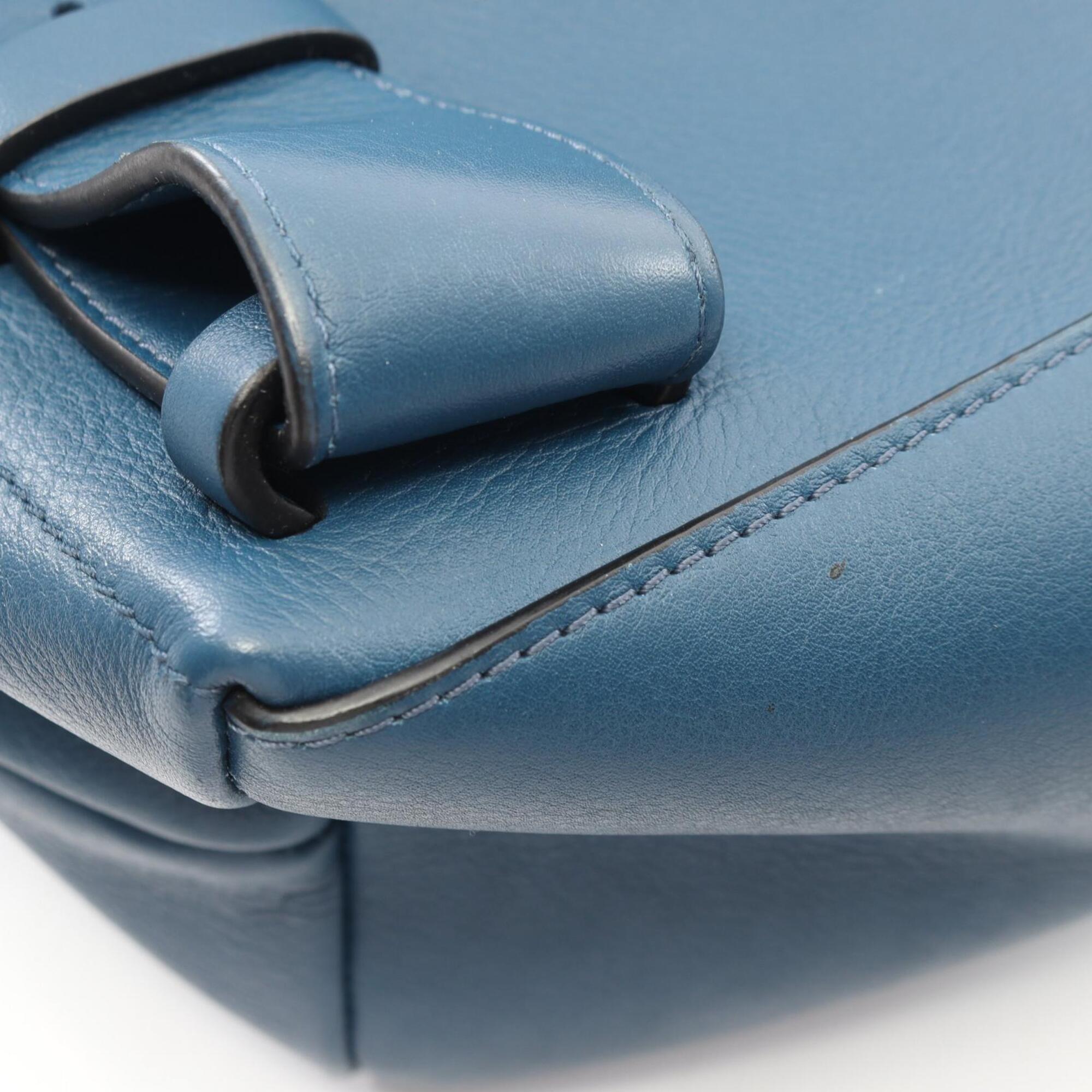 Loewe Blue Leather Backpack (Pre-Owned)