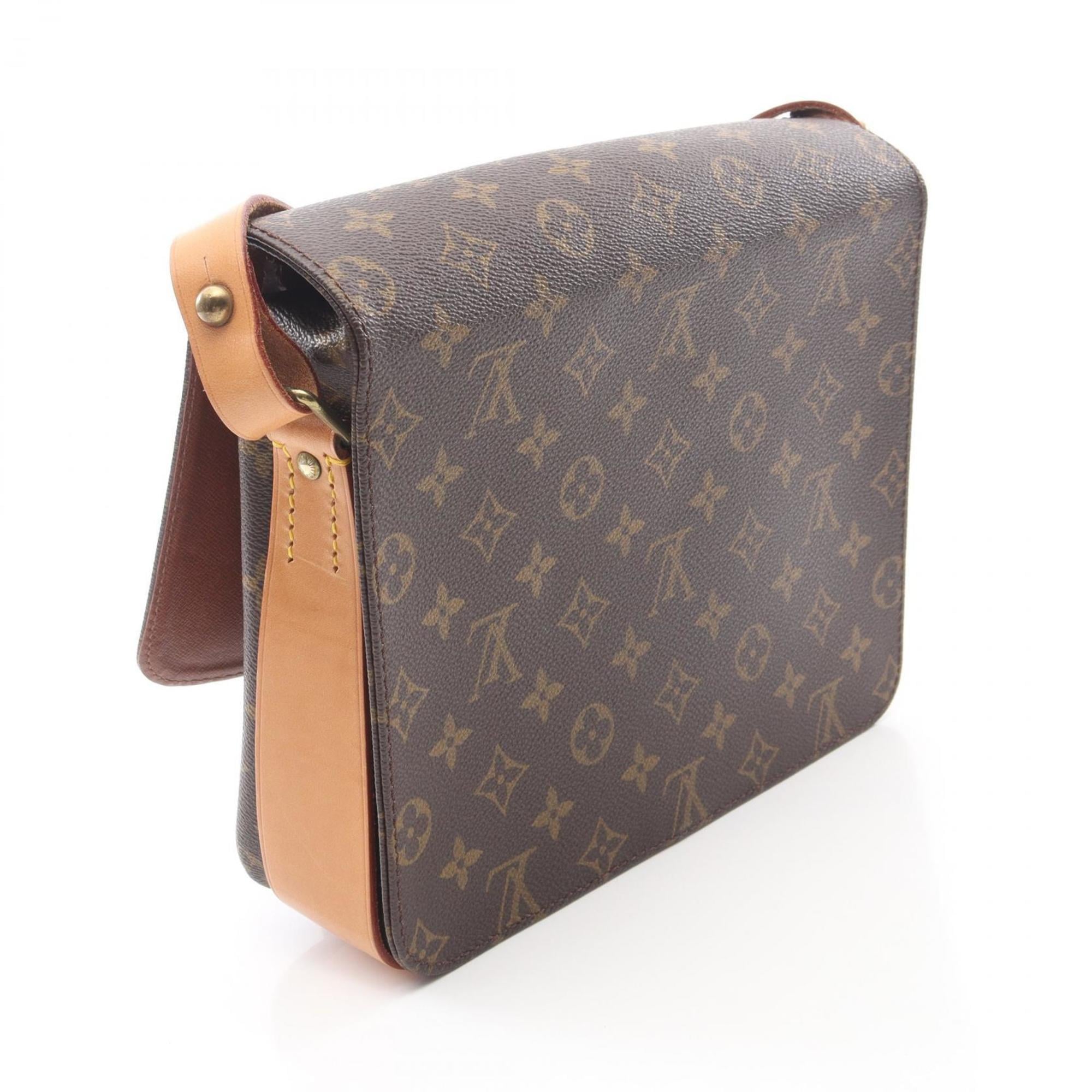 Louis Vuitton Brown Coated Canvas Pvc Monogram Leather Handbag Shoulder Bag (Pre-Owned)