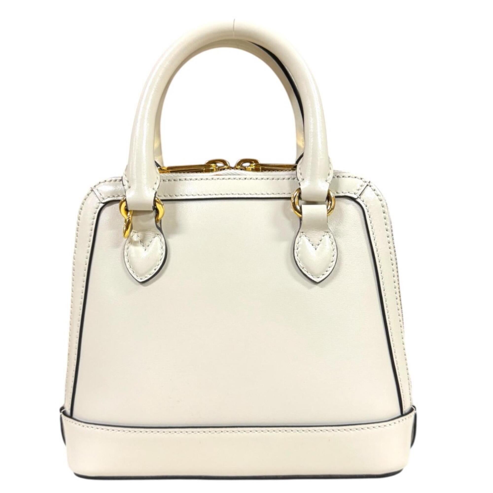 Gucci White Leather Shoulder Bag (Pre-Owned)